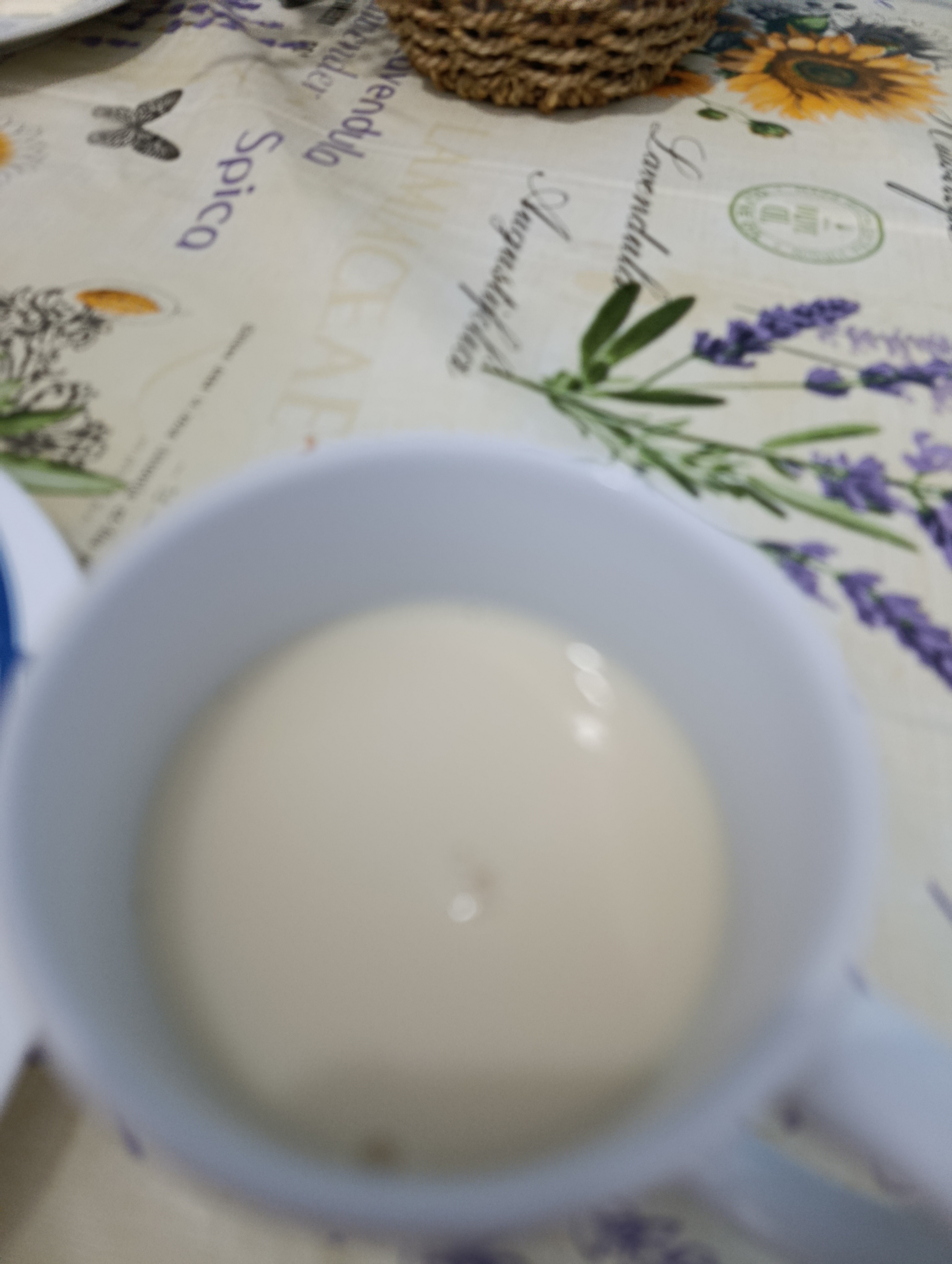 taza de leche
