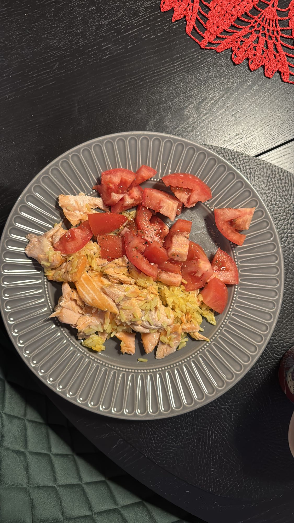Salmon Rice with Tomato