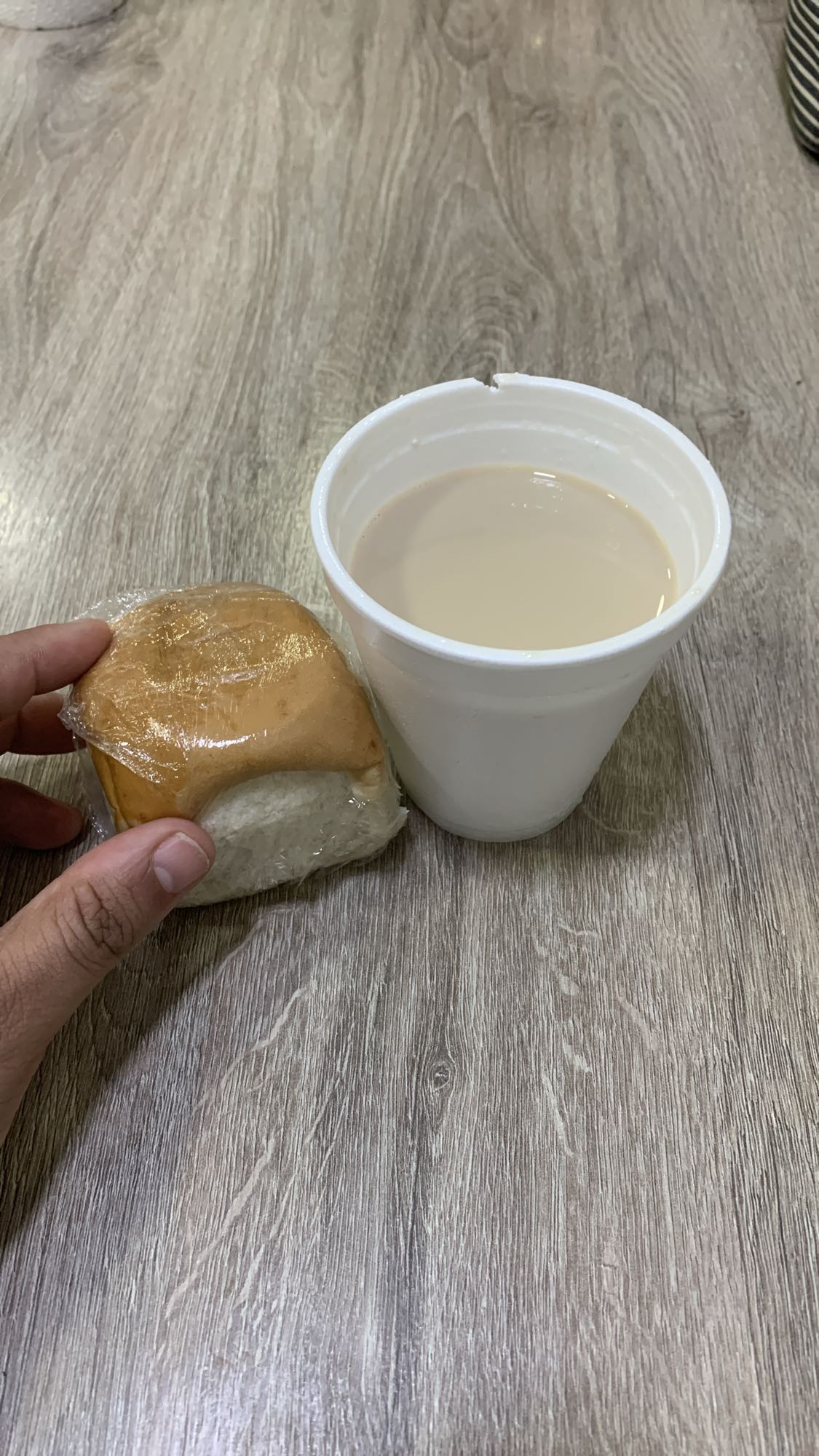 pan con té con leche