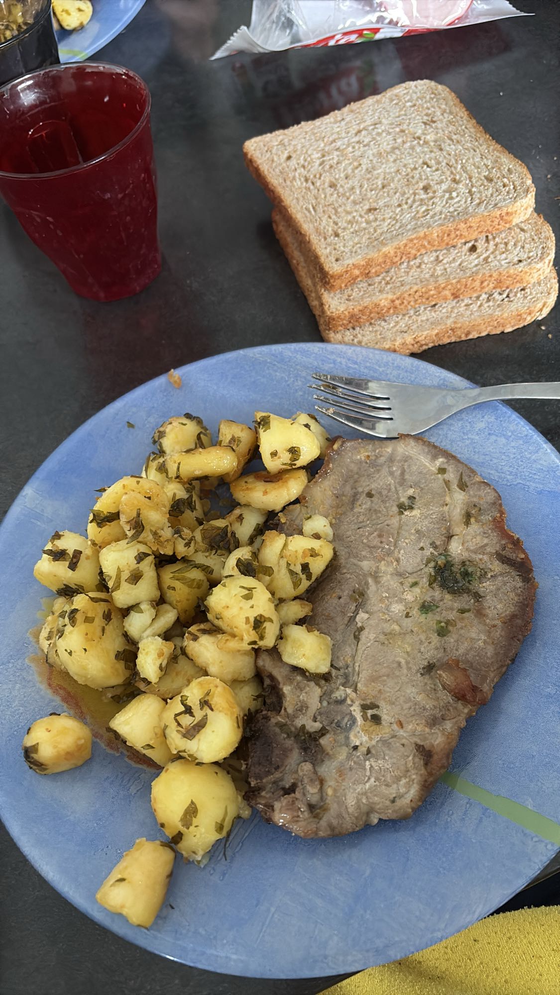 Steak et pommes de terre