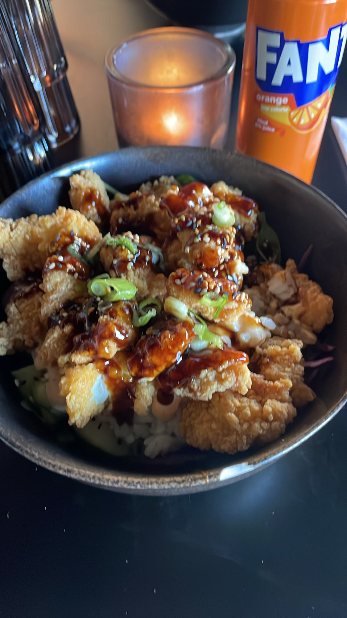 Friterad kycklingbowl