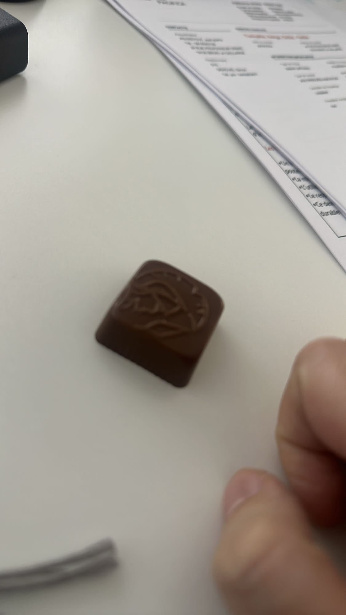 Praliné au chocolat