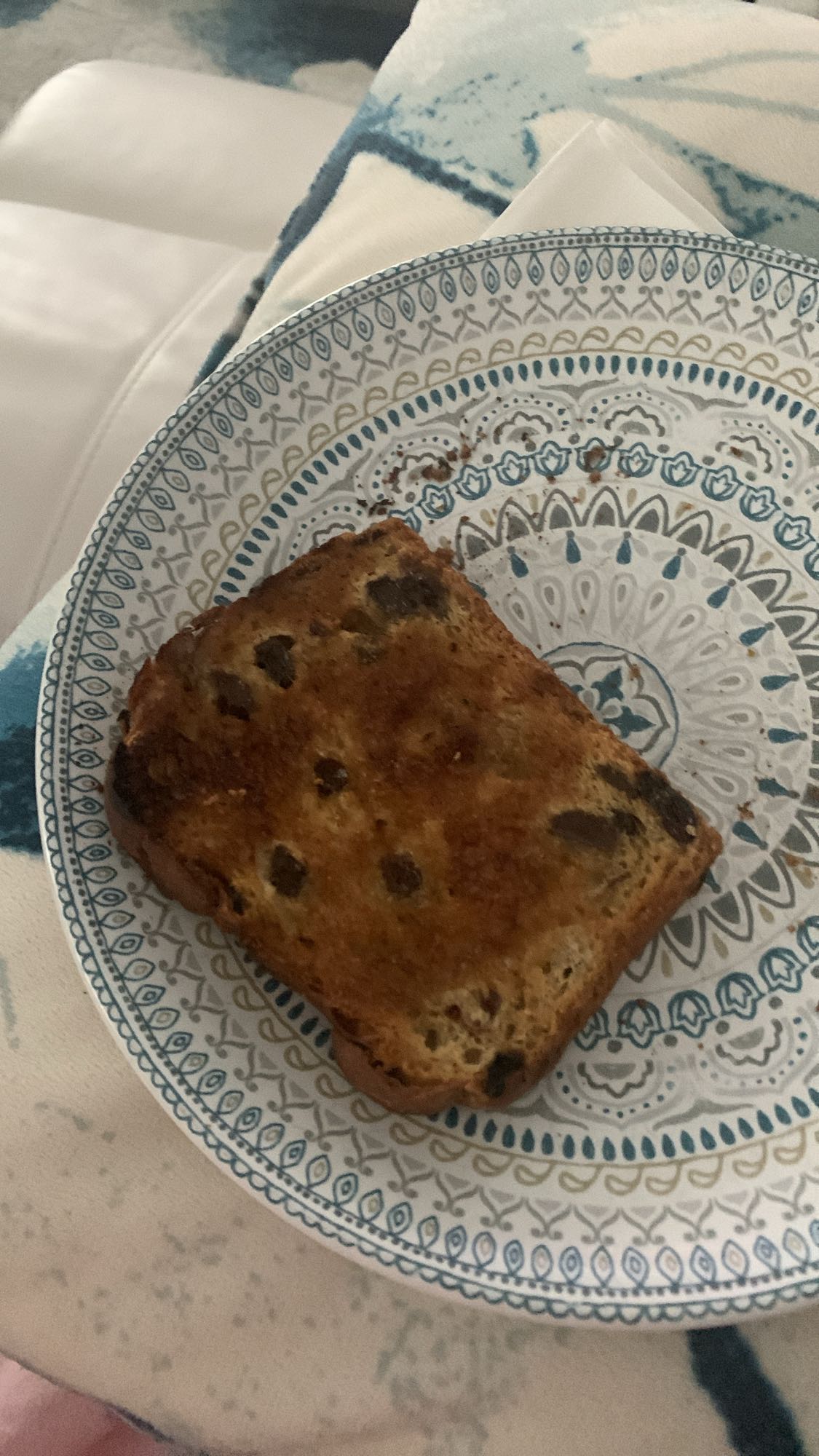 pain grillé aux raisins