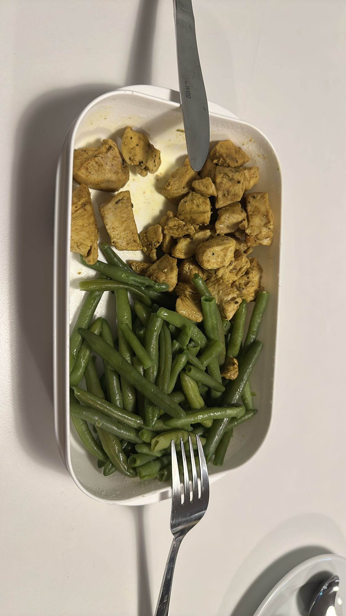 Kyckling med gröna bönor