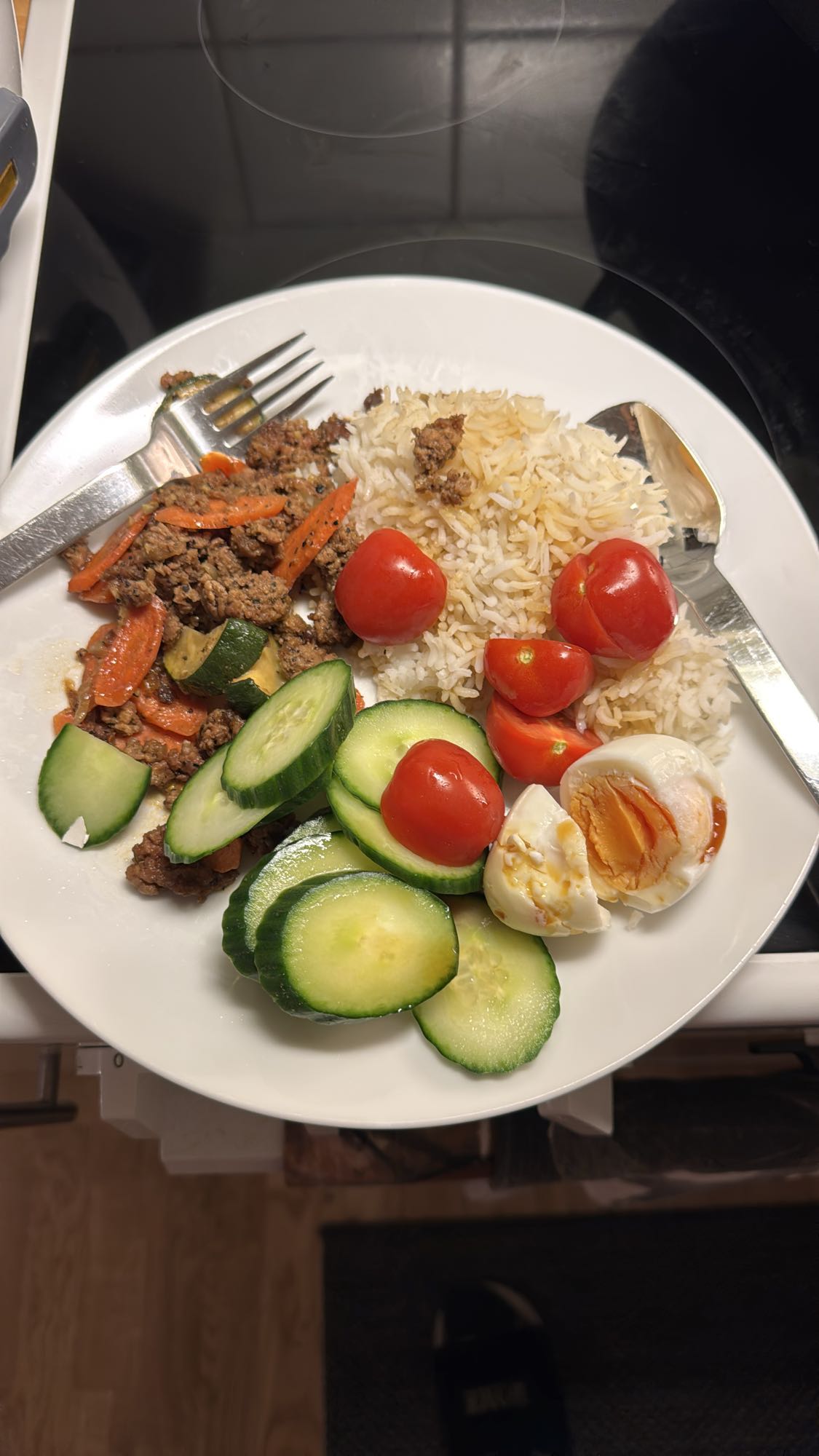 Ris med kött och grönsaker