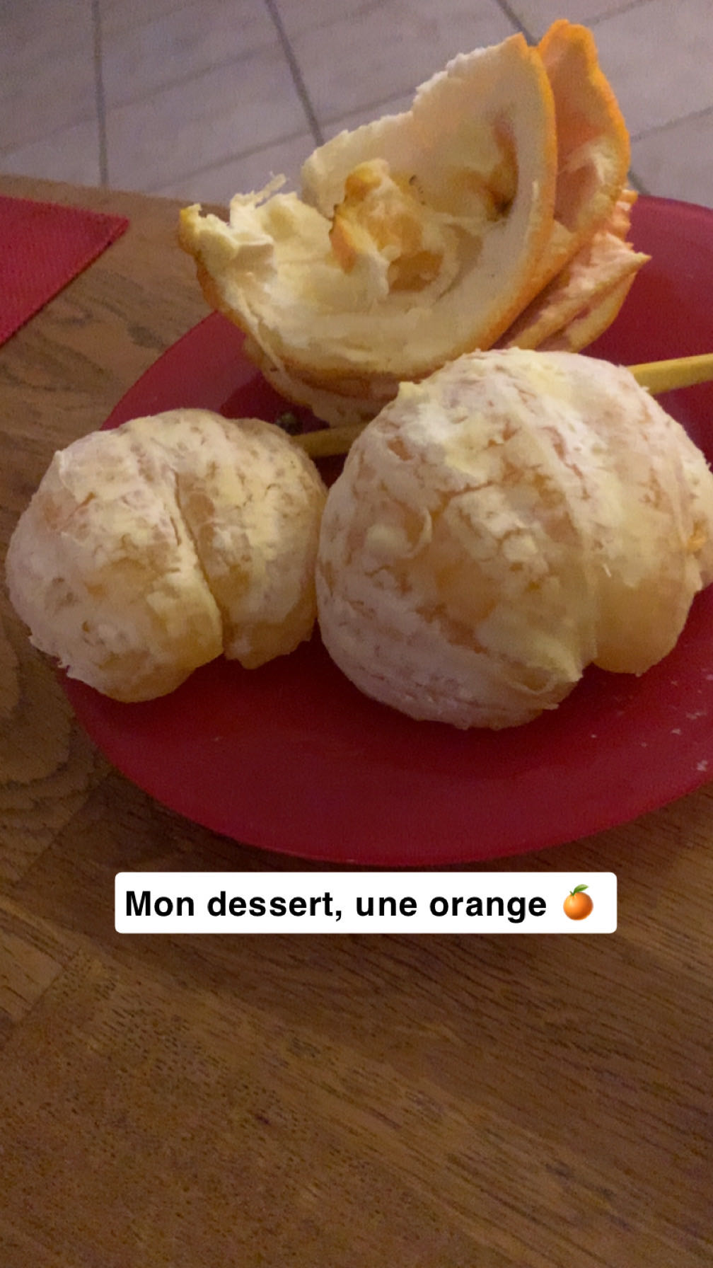 Dessert à l'orange