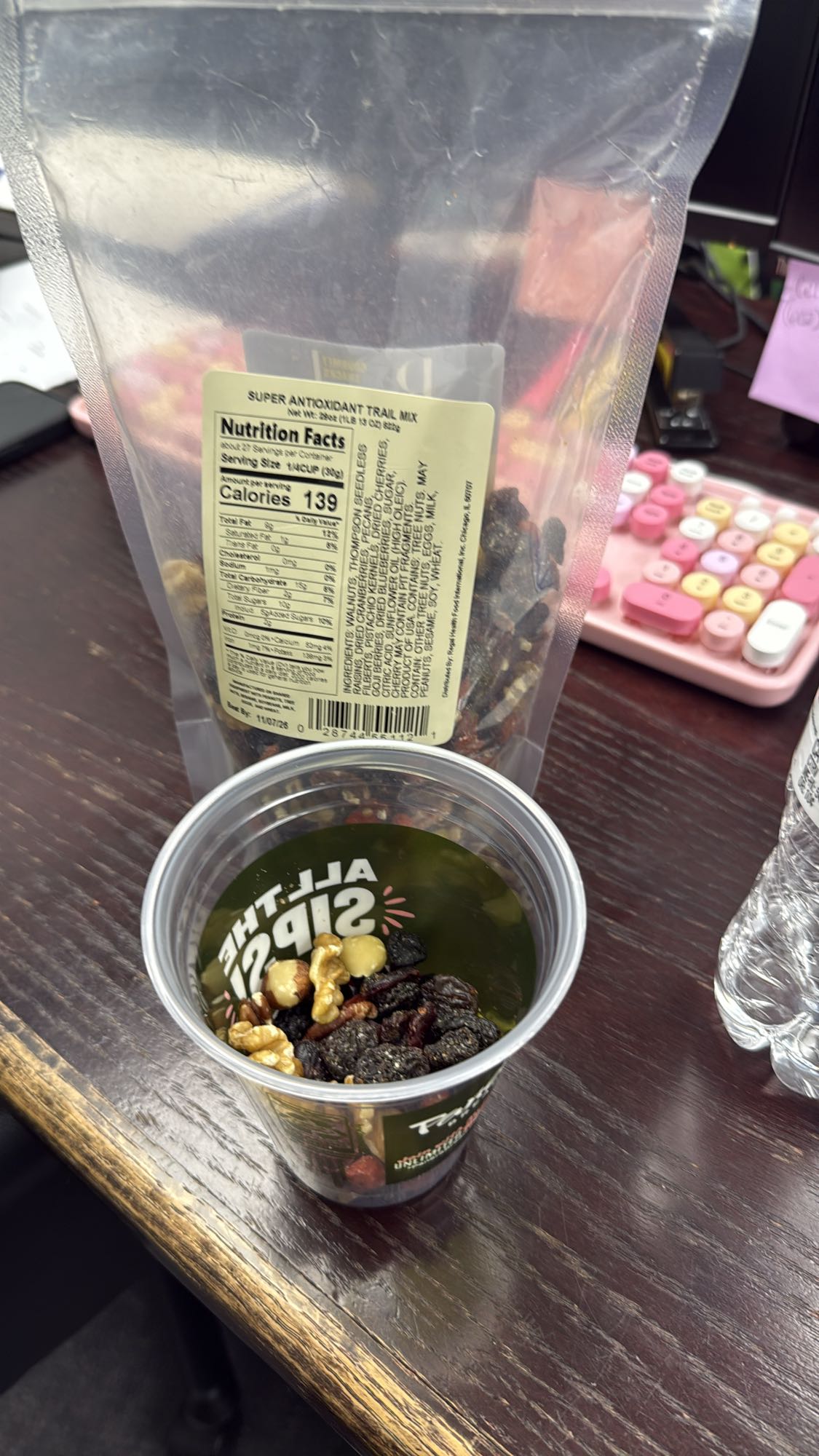 Trail Mix Snack Cup