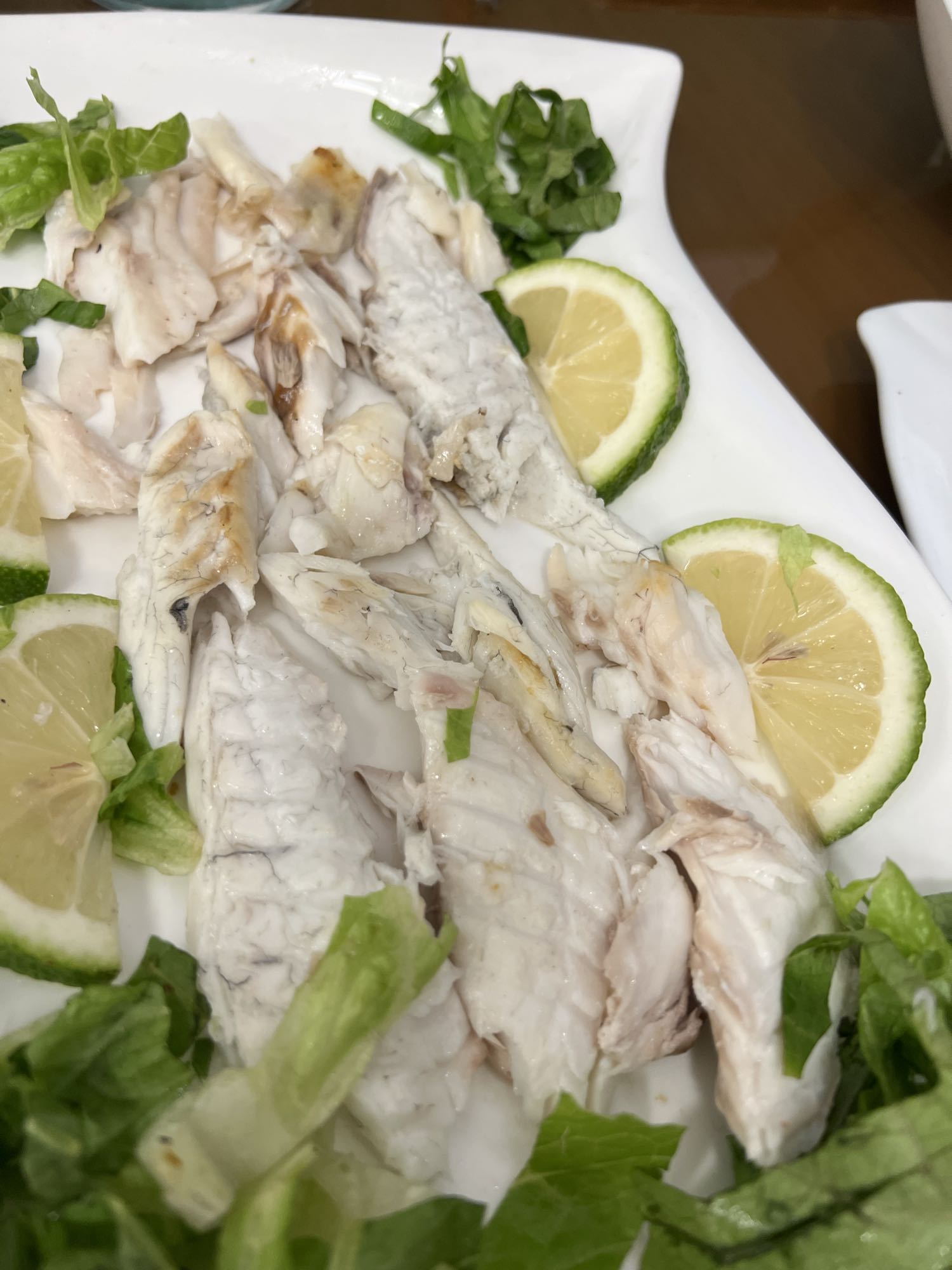 Grilled Fish with Greens