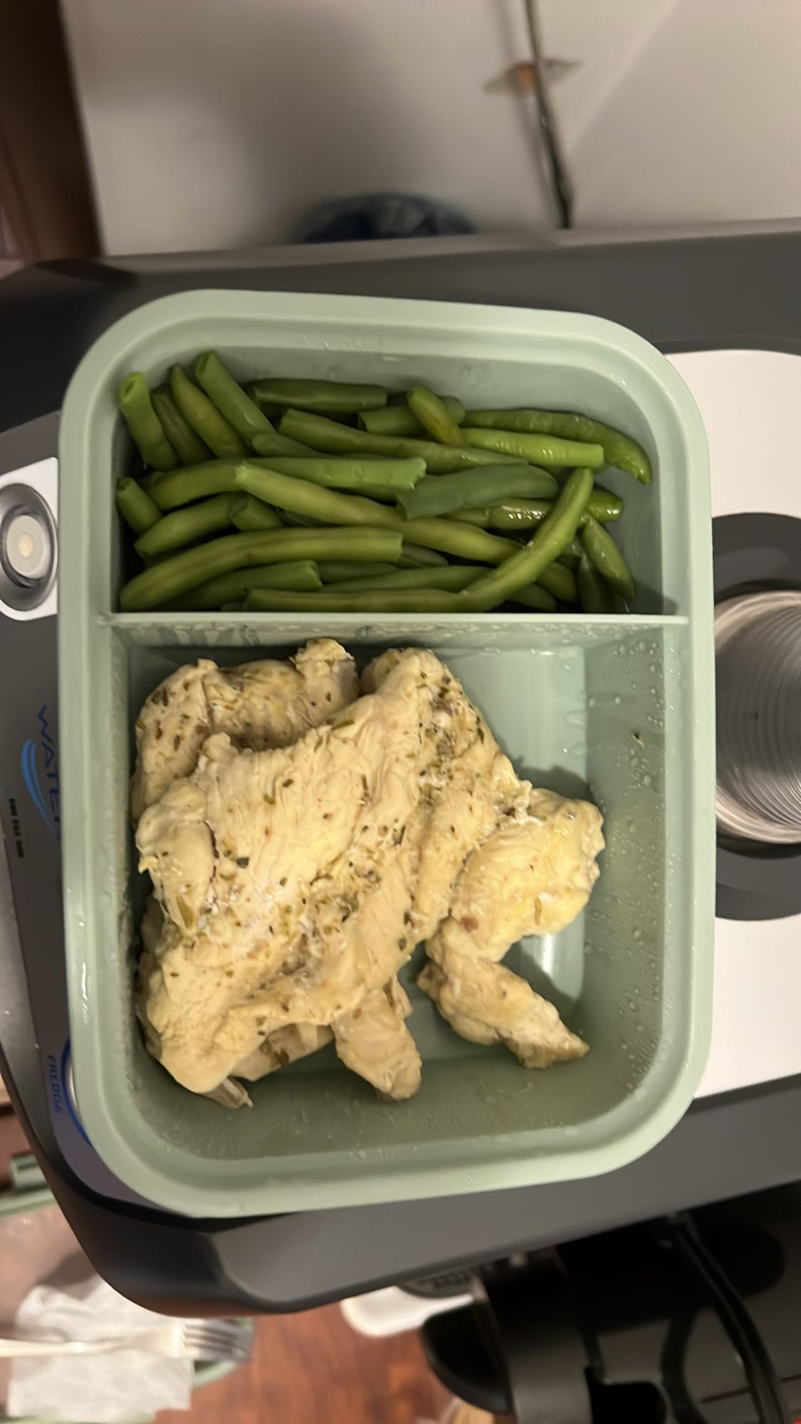 Tavuk ve yeşil fasulye