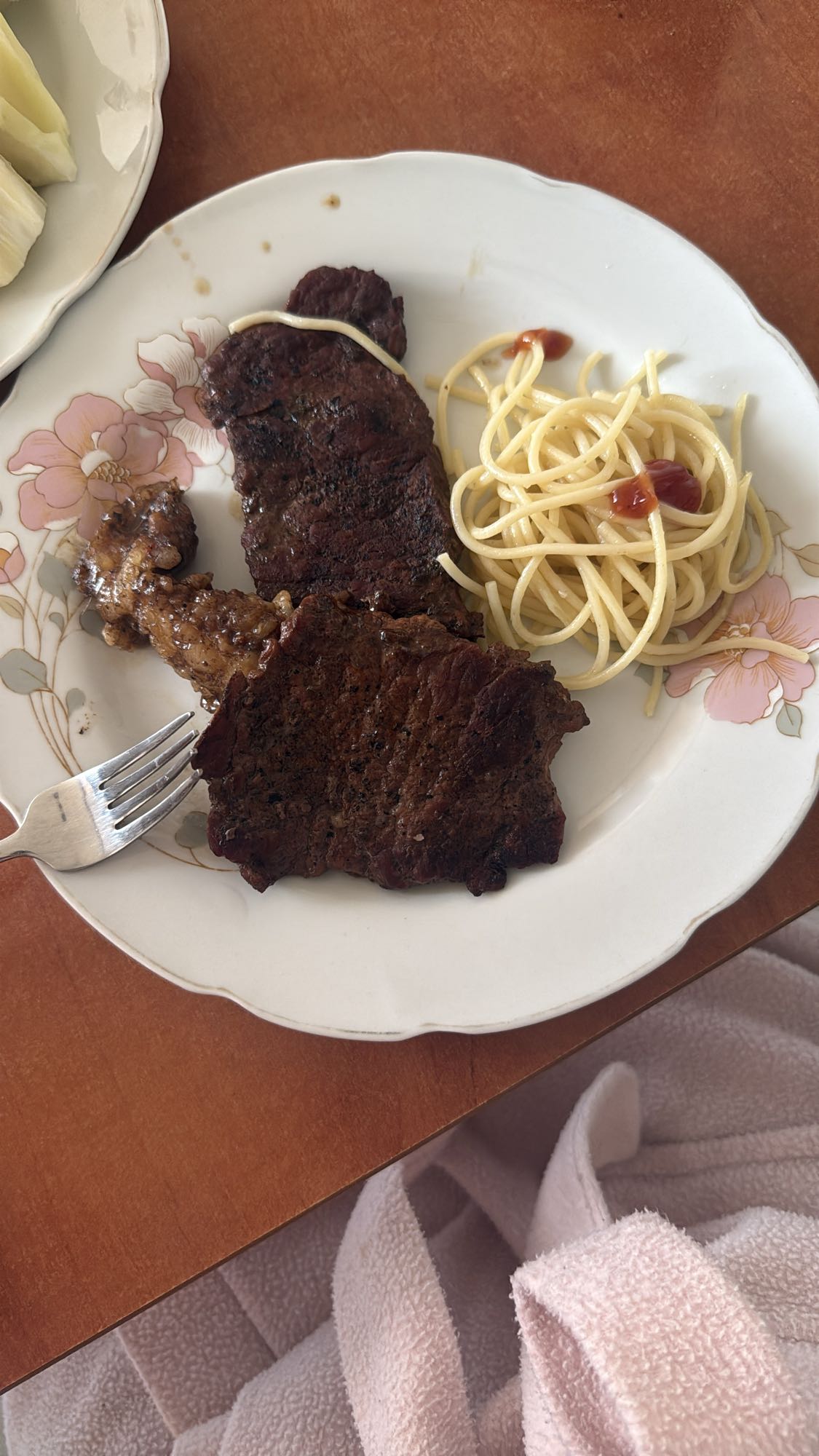 Steak and Spaghetti
