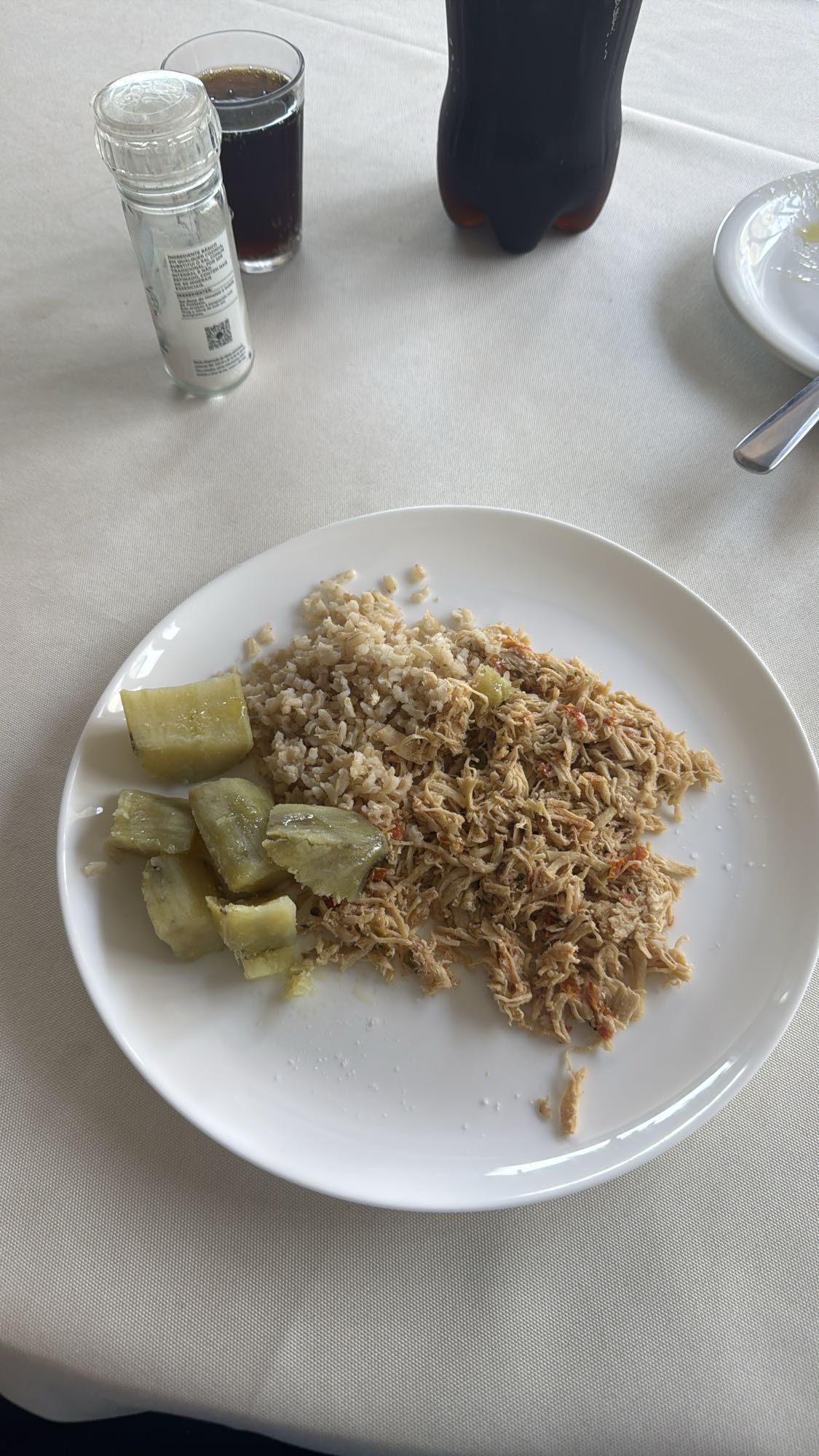 Frango, arroz e batata