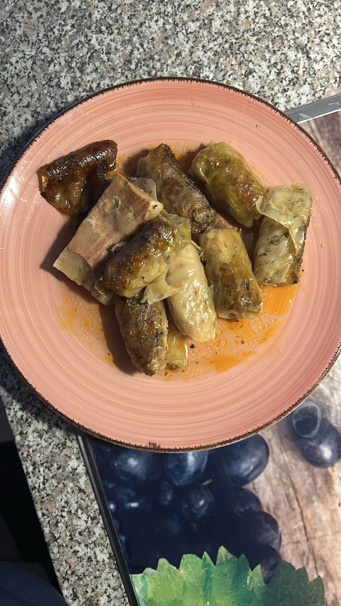 Rollos de col rellenos