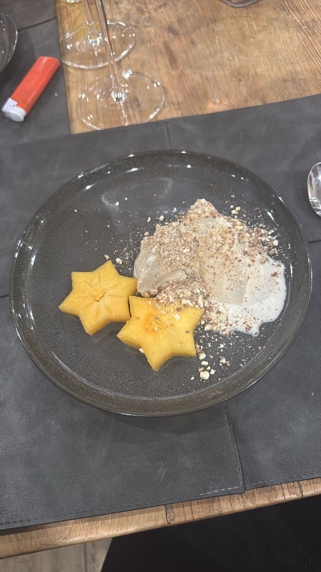 Persimmon & Ice Cream