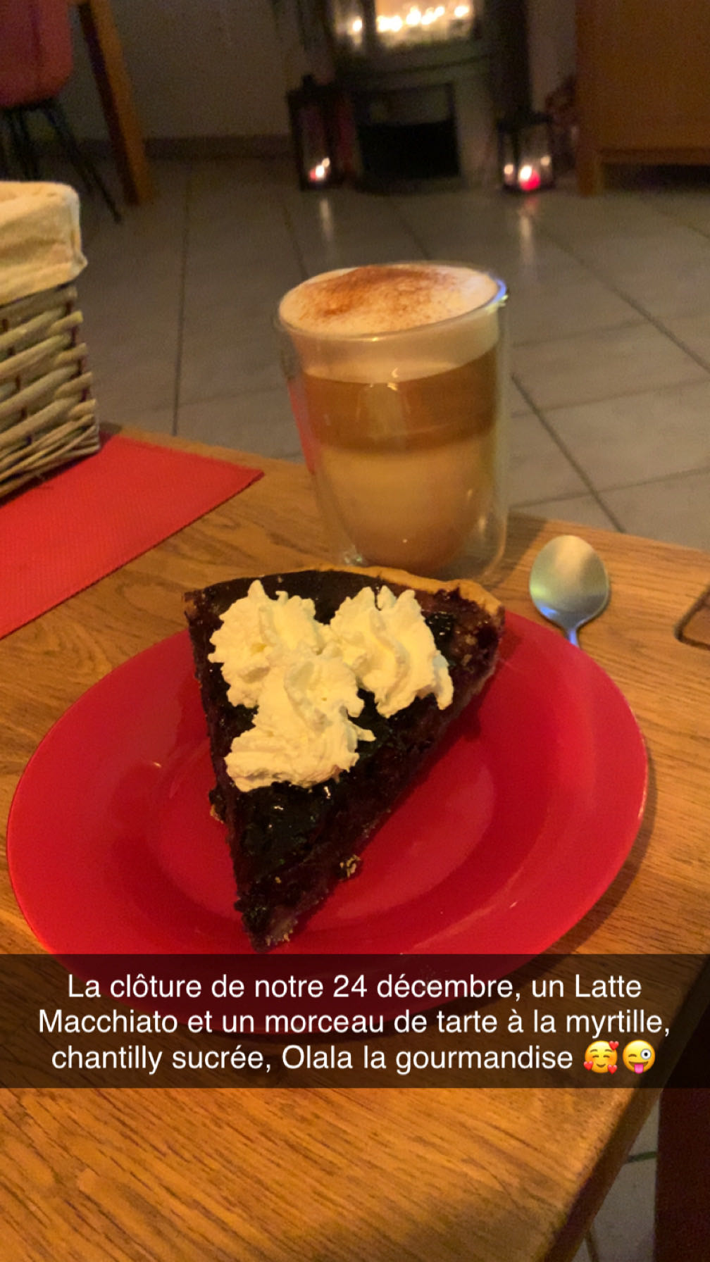 Tarte myrtille & latte