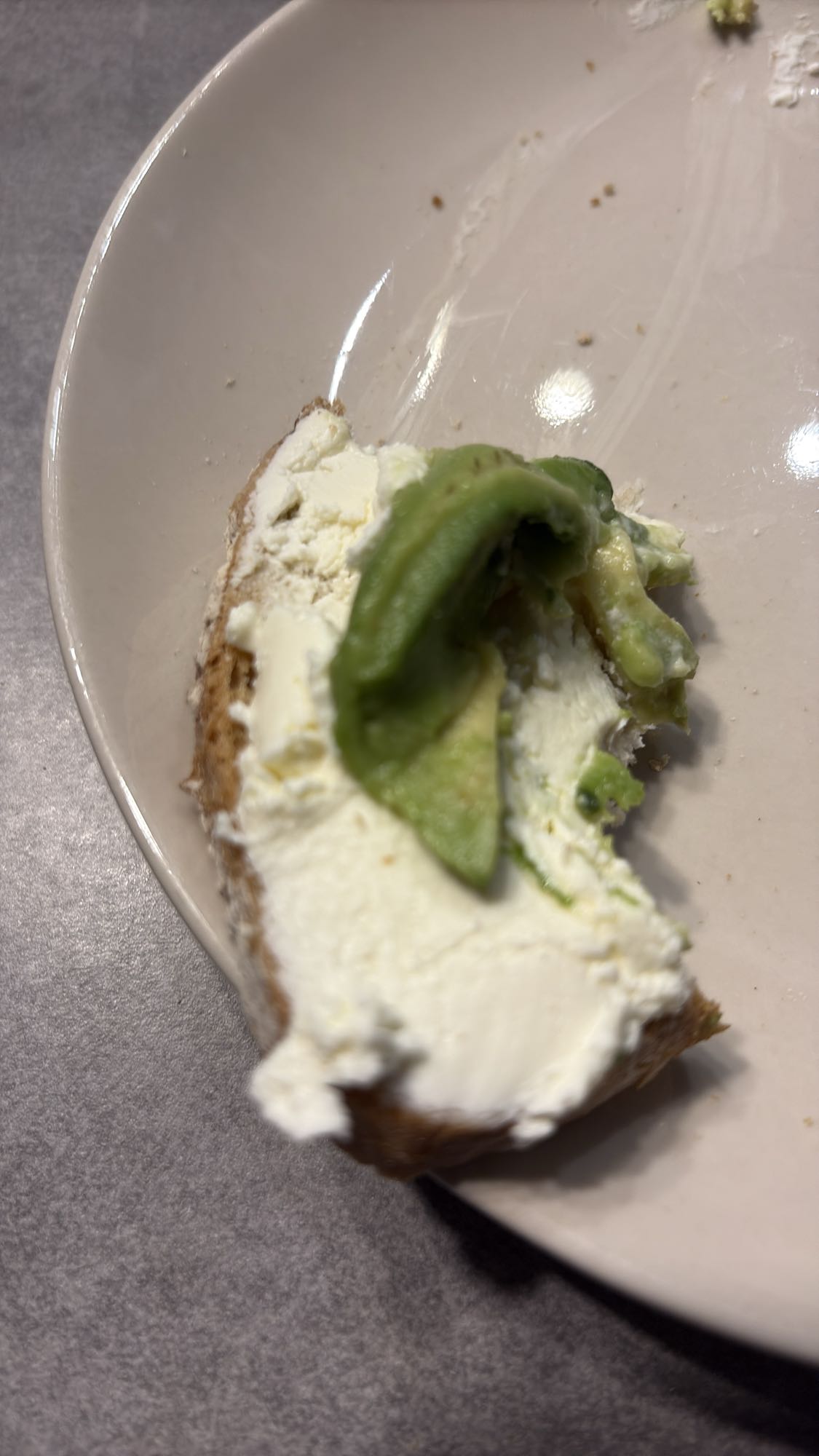 Avocado Cream Cheese Toast