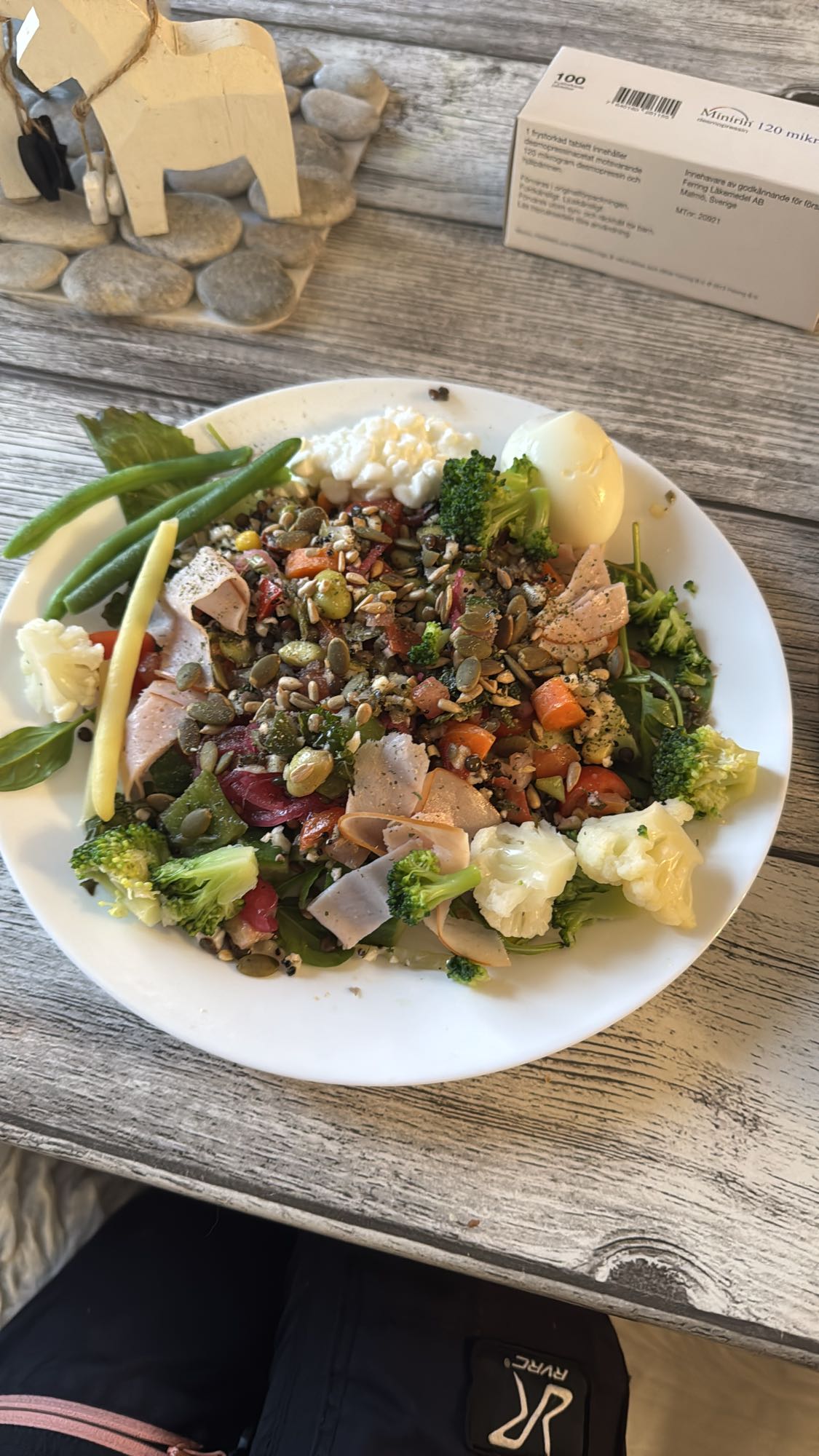 Proteinrik salladstallrik