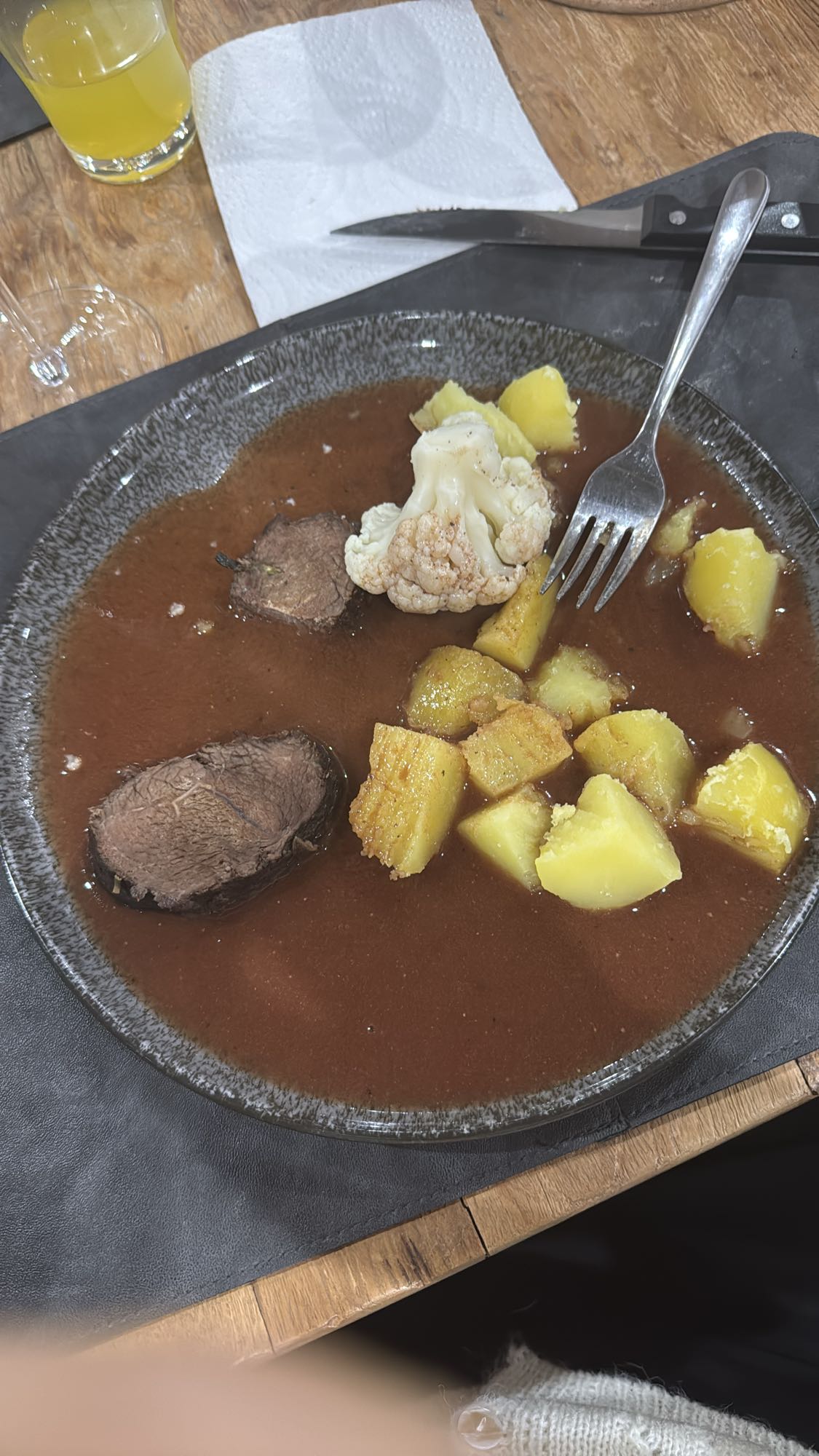 Rindfleisch mit Kartoffeln