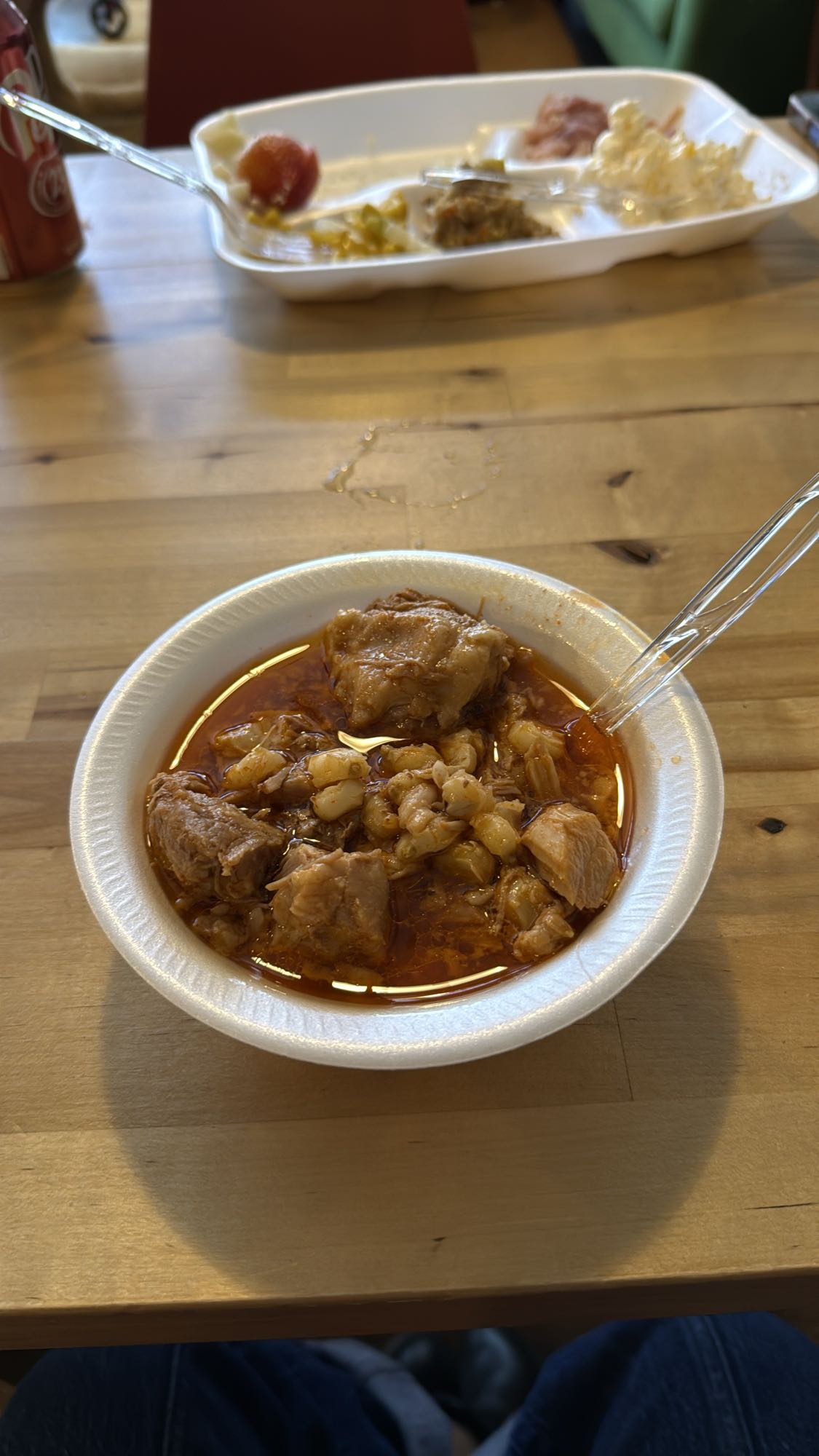 Pork hominy stew