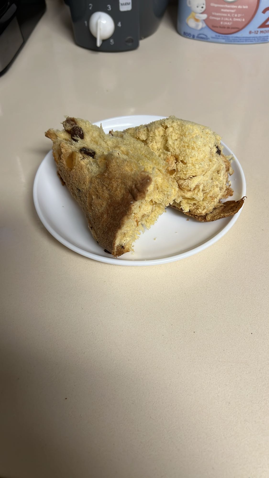 panettone porción