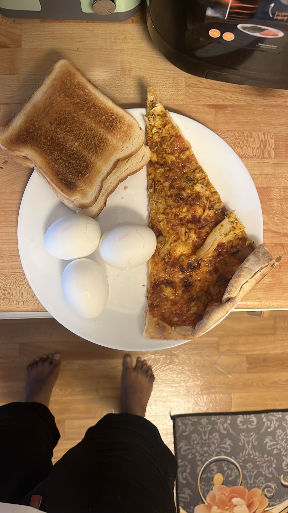 Pizza Toast Egg Plate