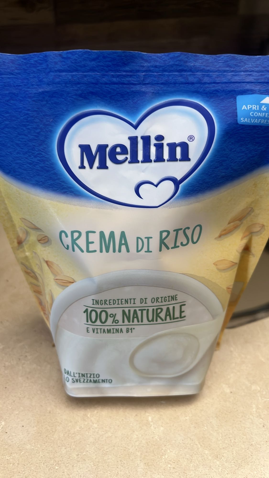 Crema di riso Mellin