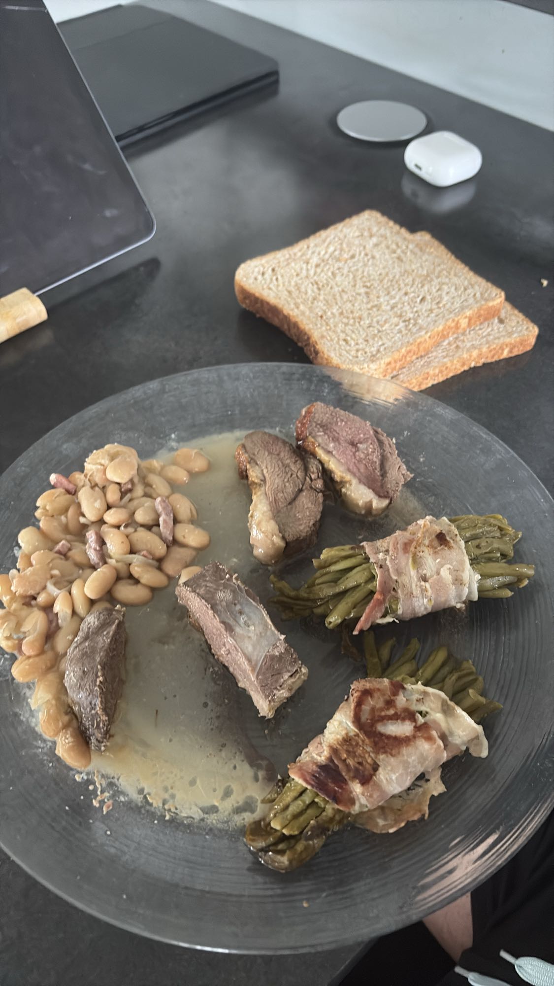 Lamb, beans & toast