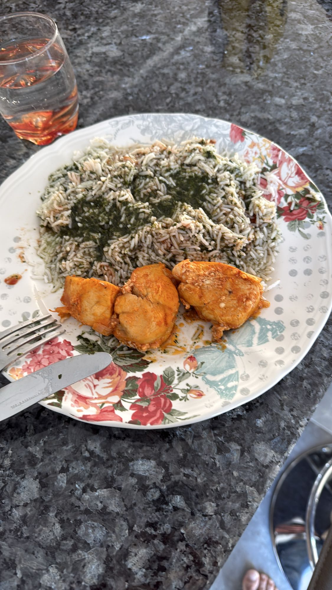 Herbed rice with chicken