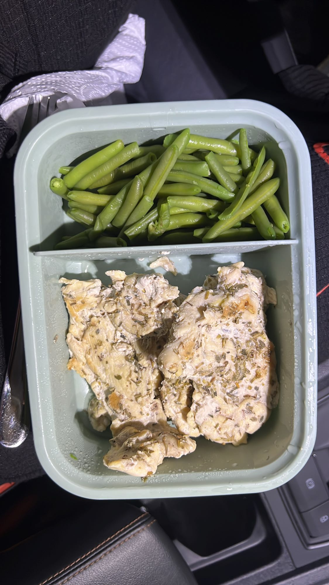 Chicken with green beans