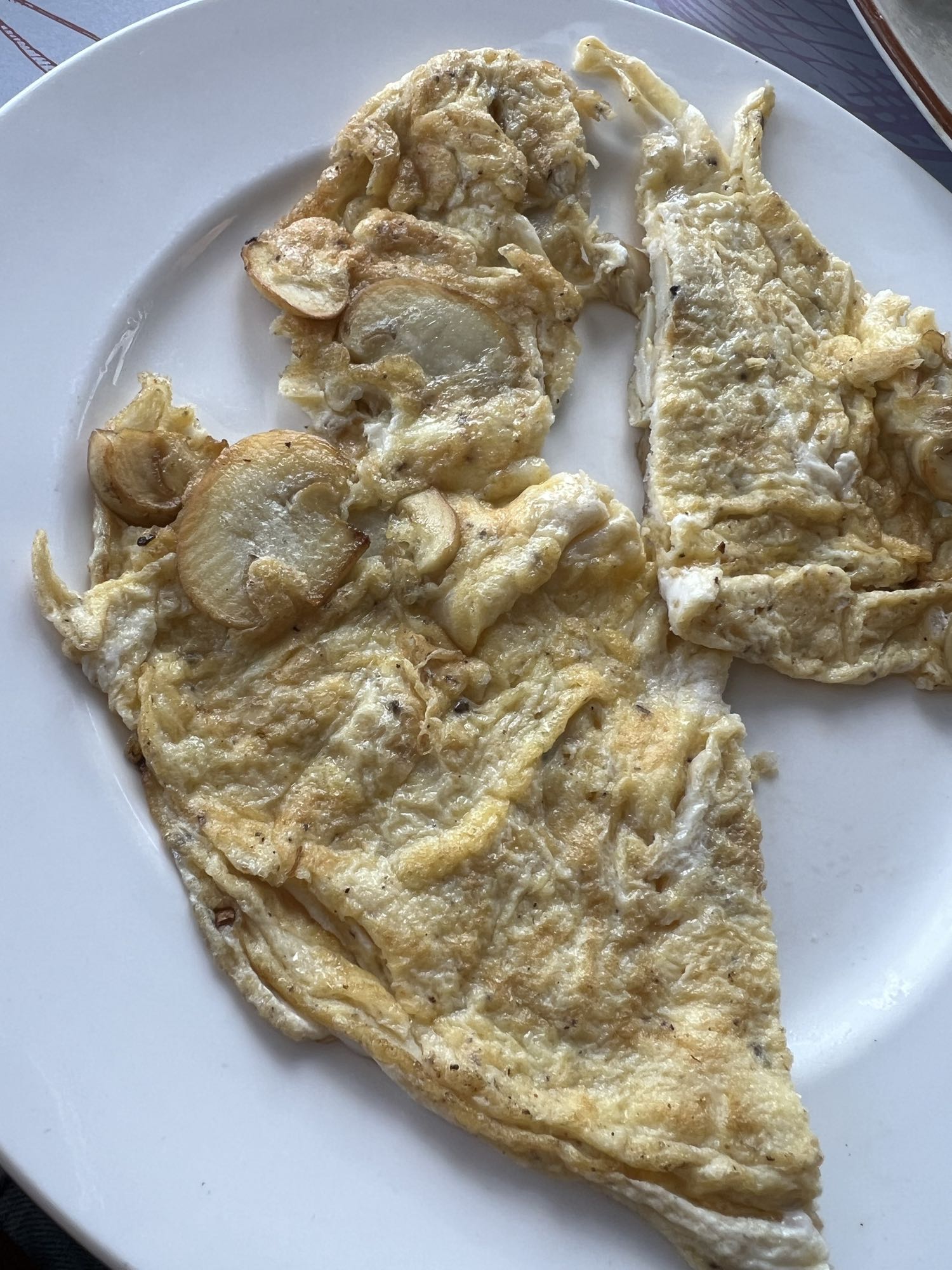 Omlette with mushrooms
