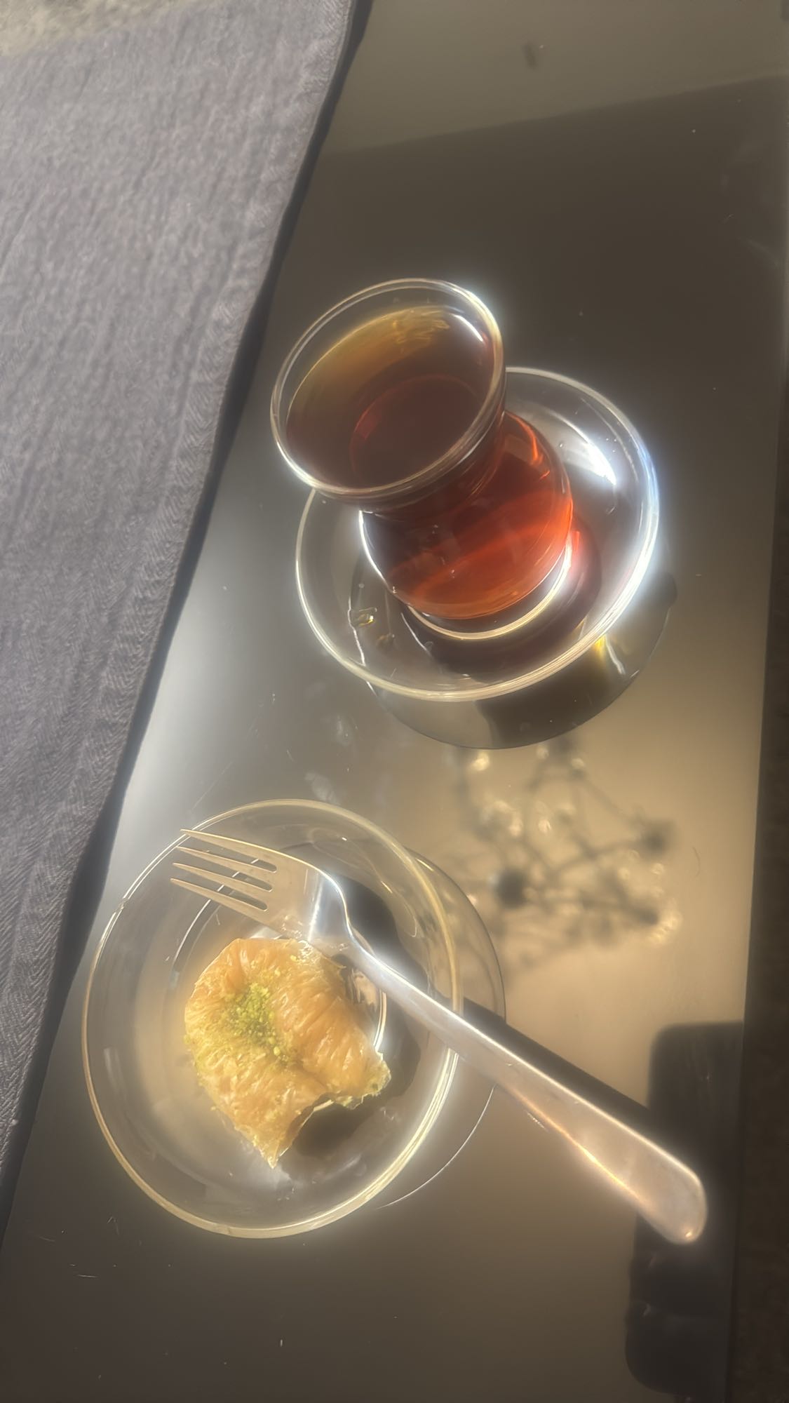 Te och baklava