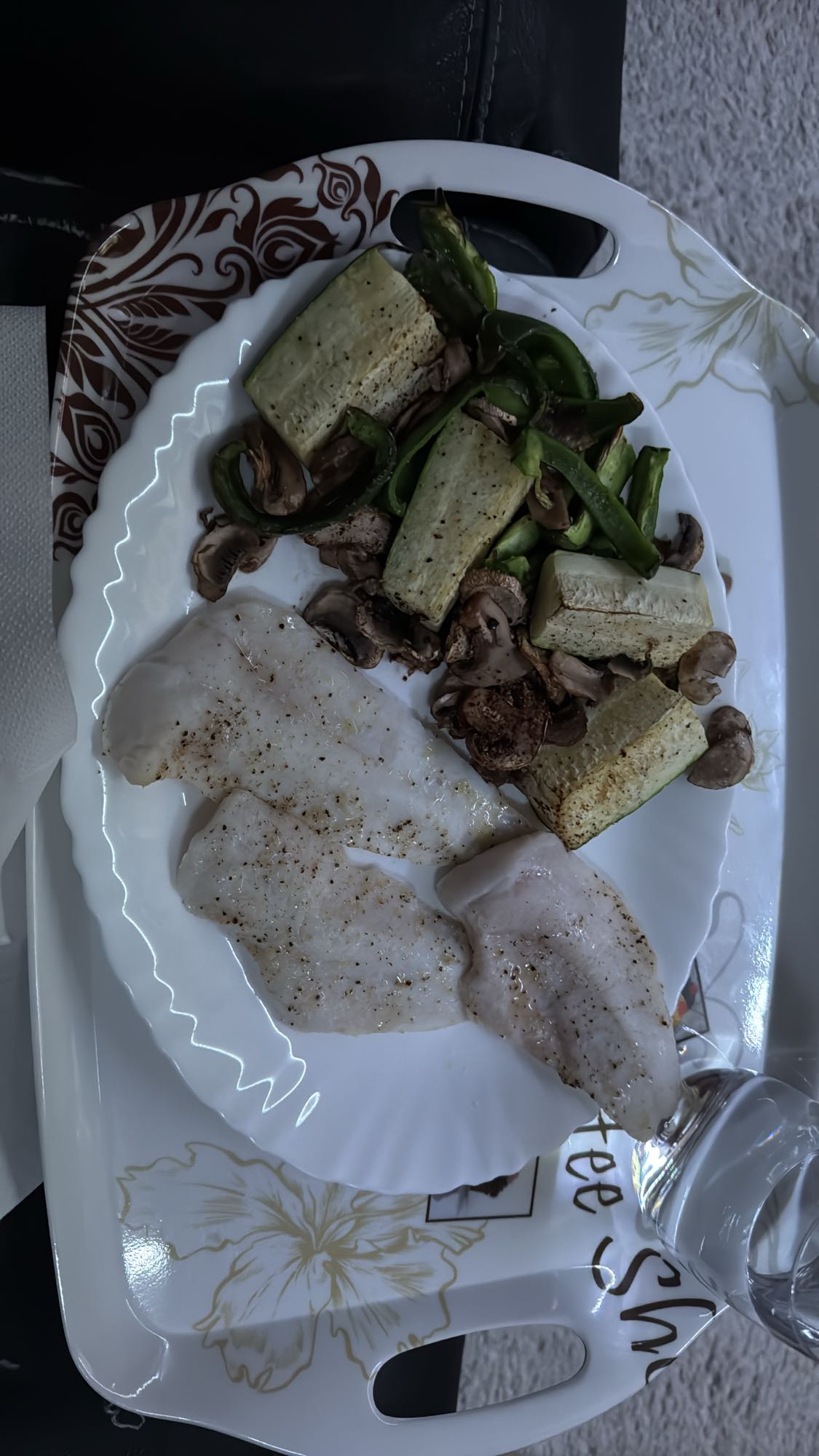 Pescado con verduras