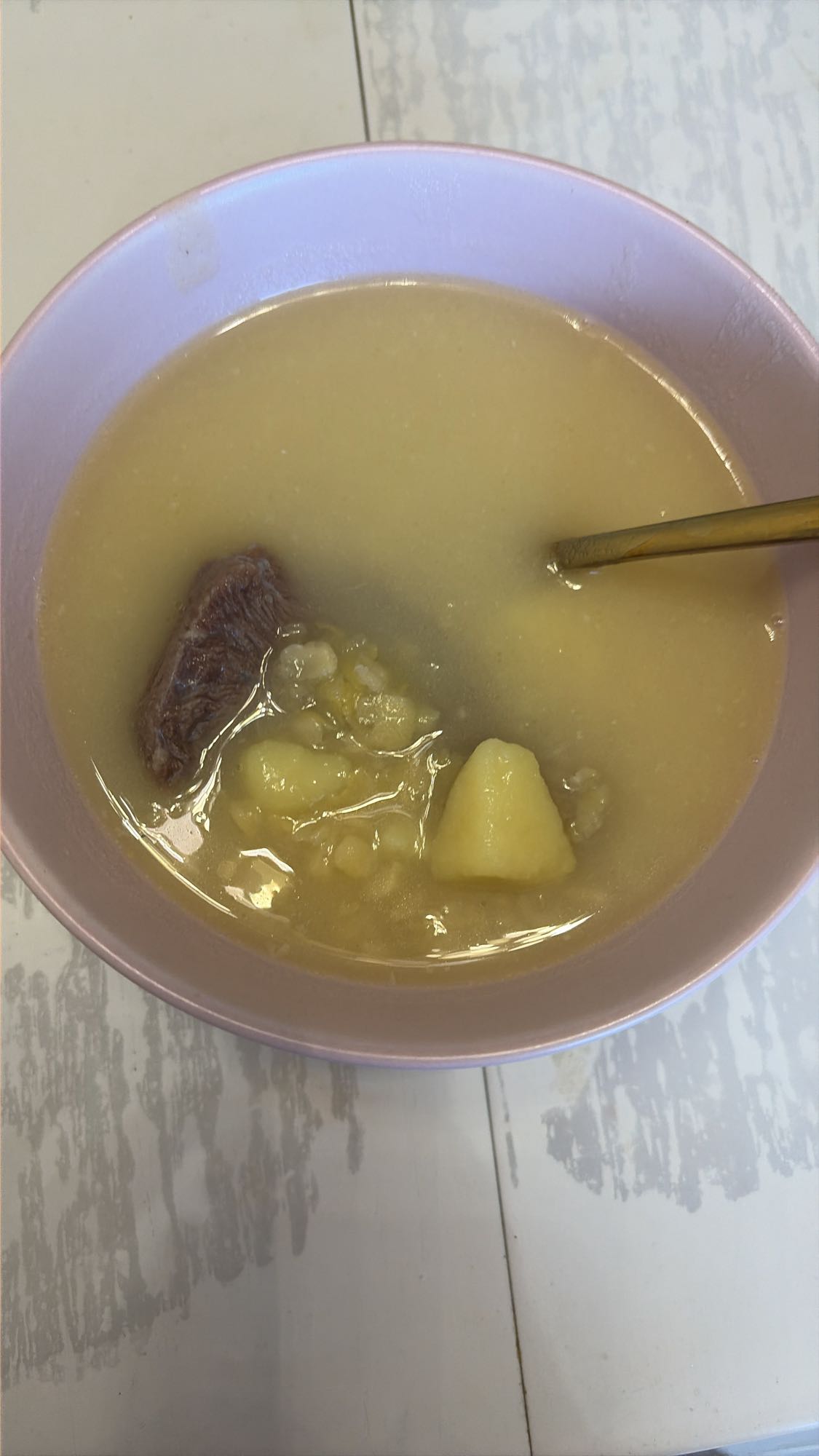 гороховый суп с говядиной и картошкой