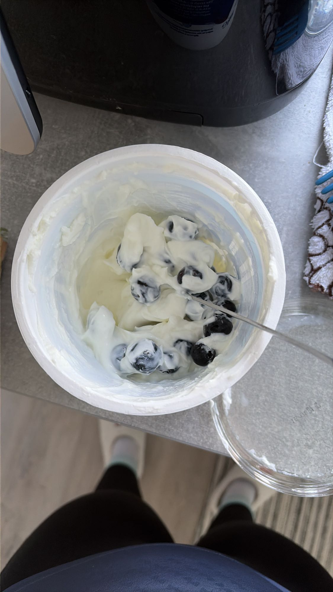 Greek yogurt with blueberries