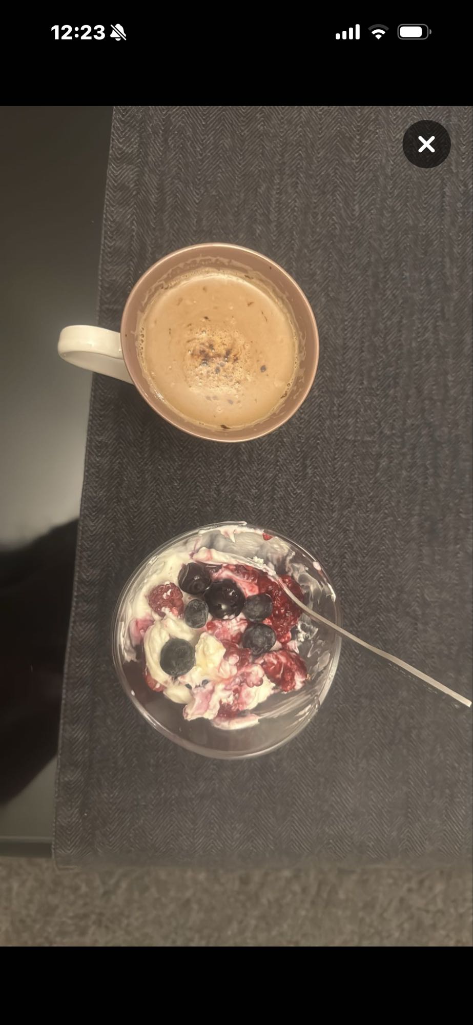 Yoghurt med bär & kaffe
