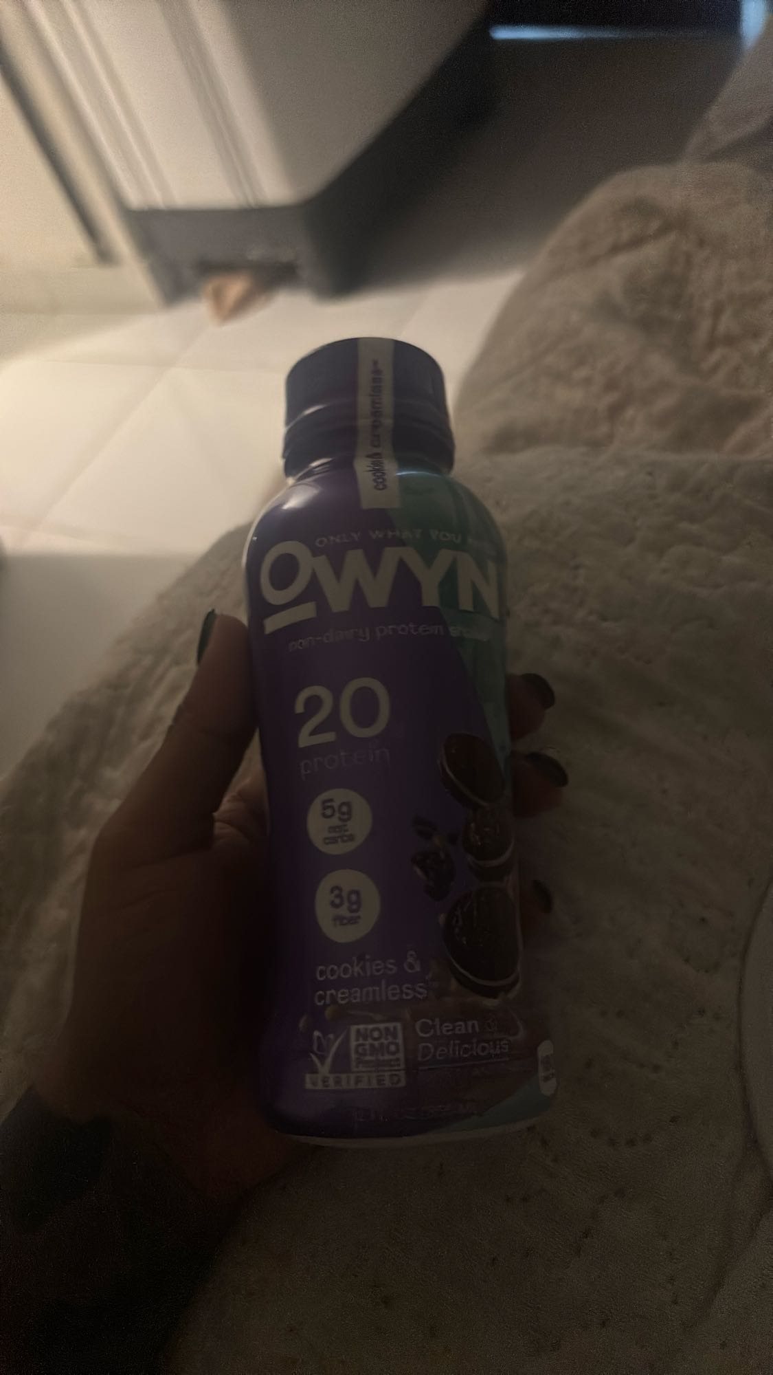 batido proteína galleta