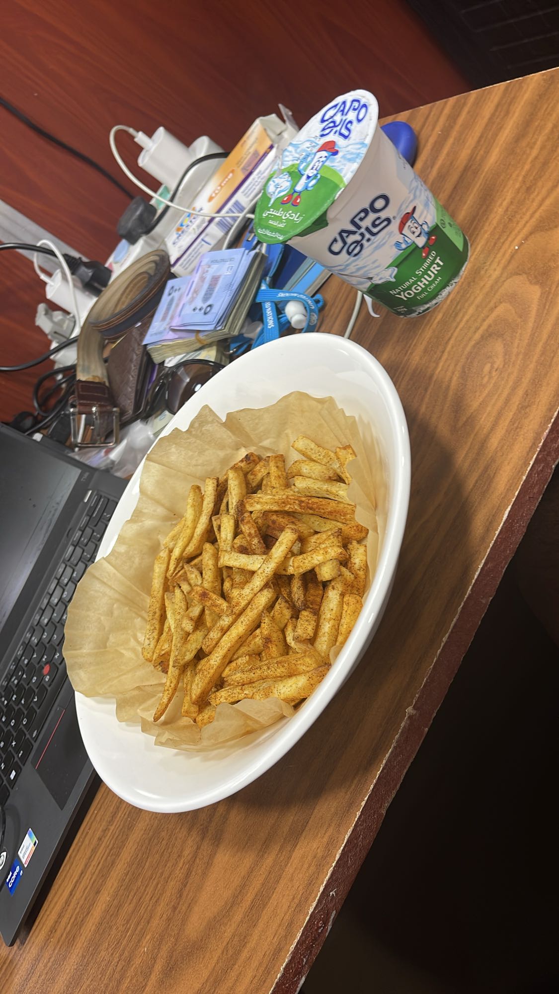 Fries and Yogurt