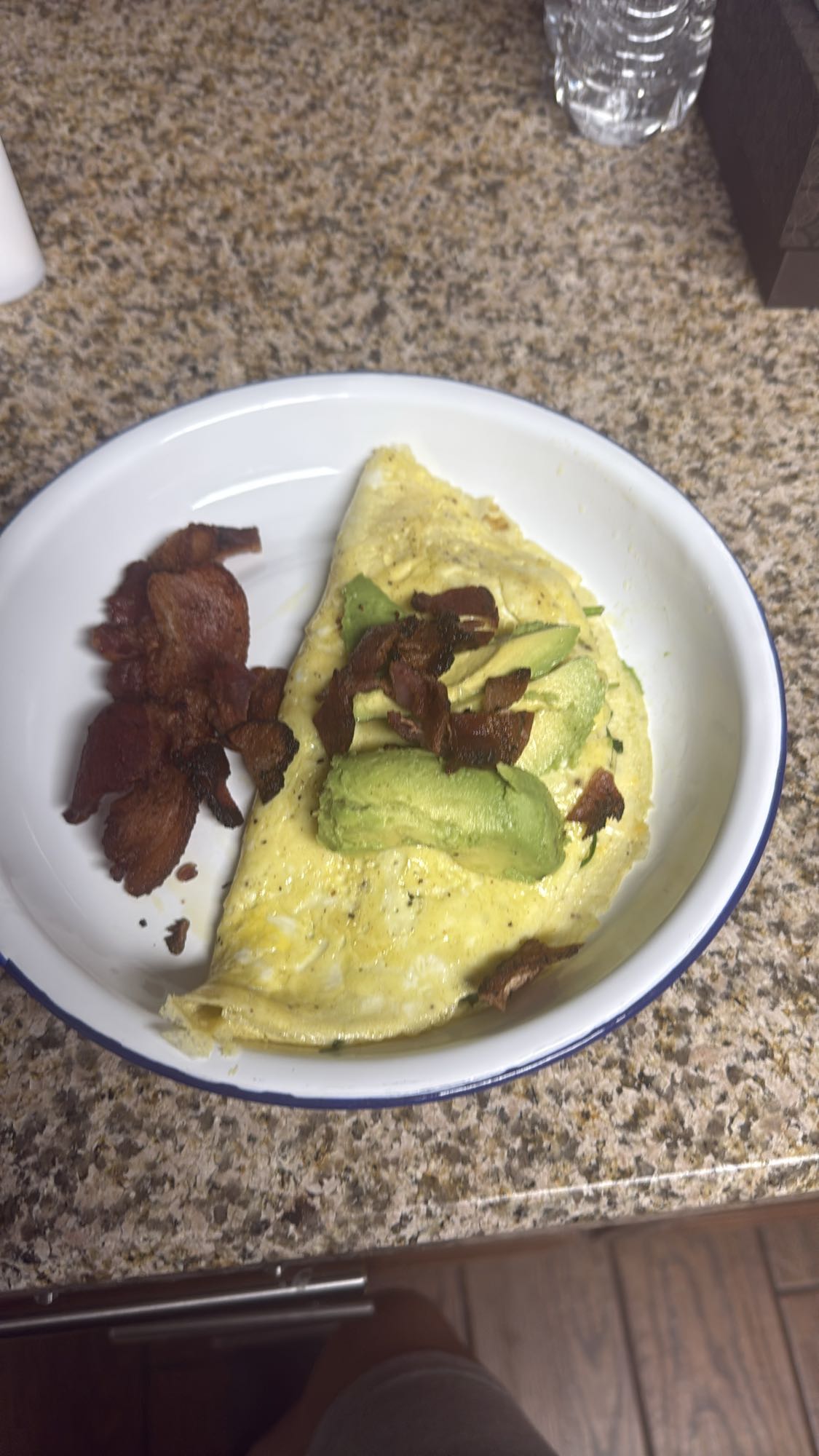 Avocado Bacon Omelette