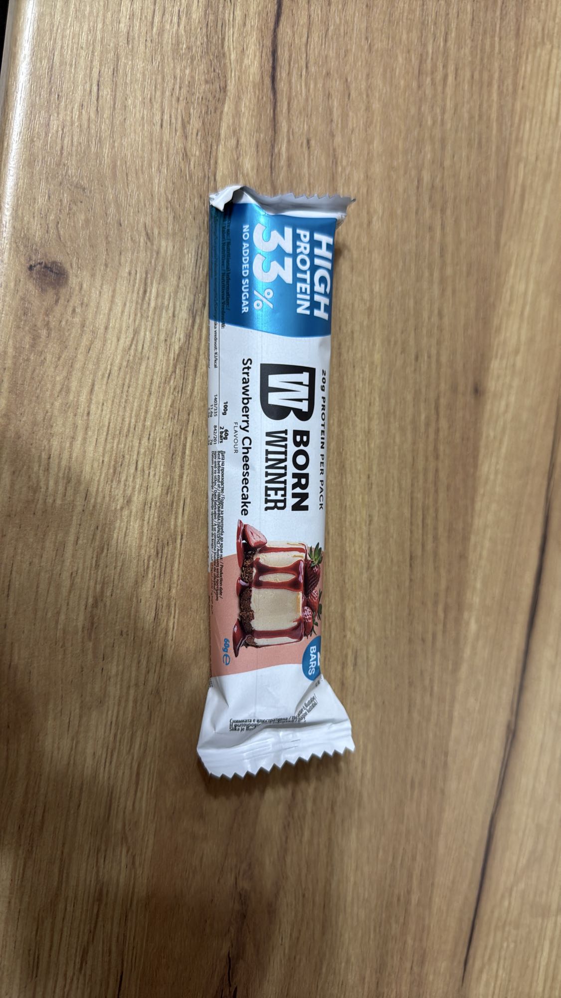 Baton proteic cheesecake