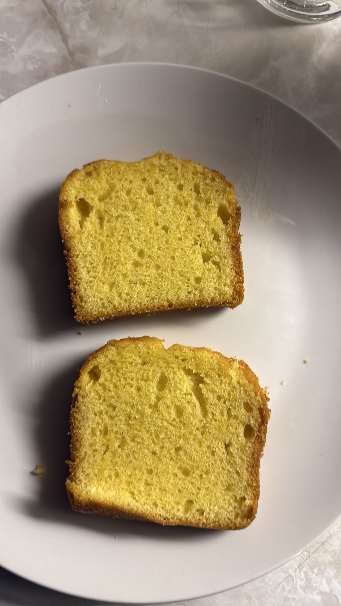 Tranches de cake nature