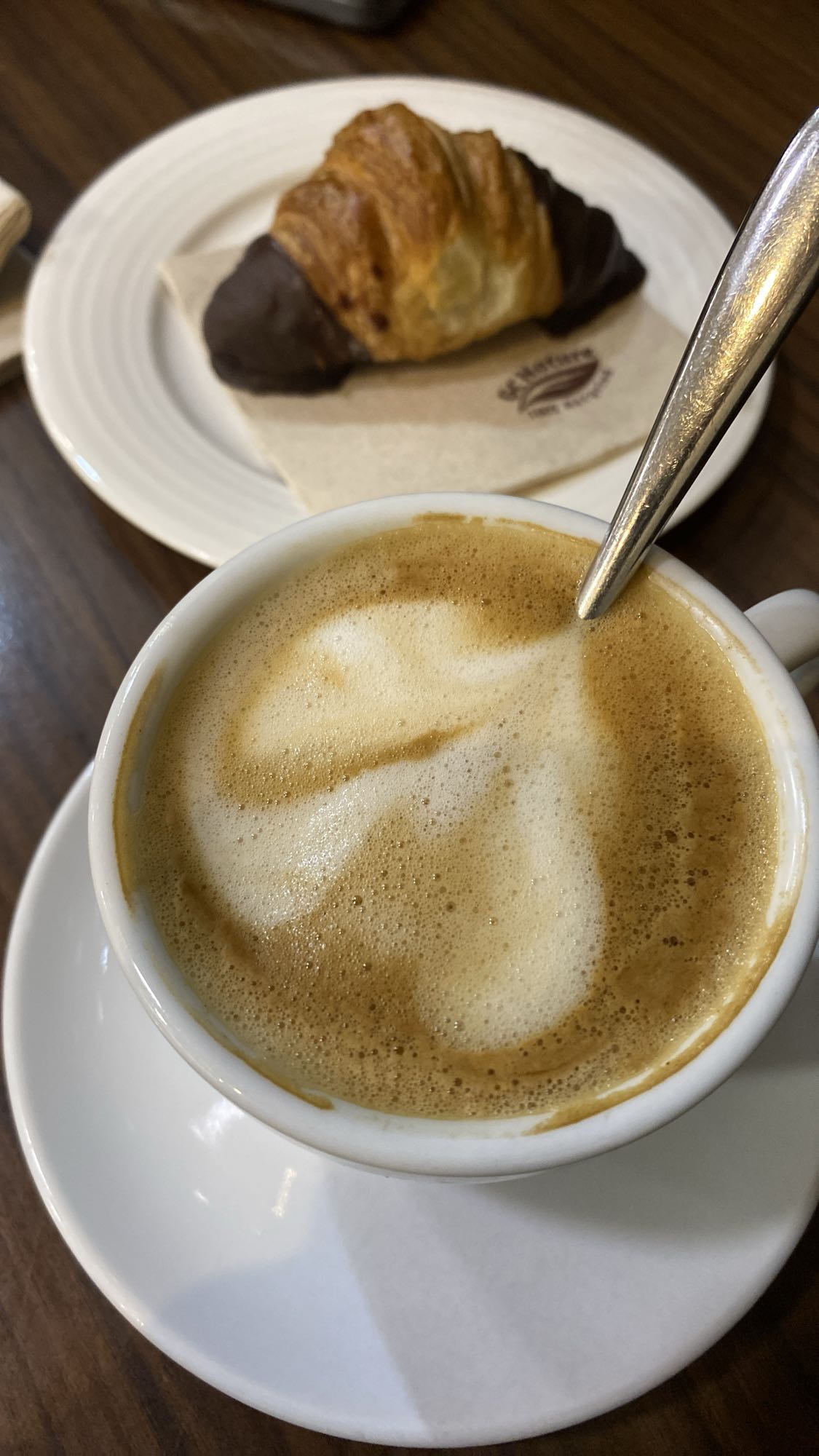 Café con croissant