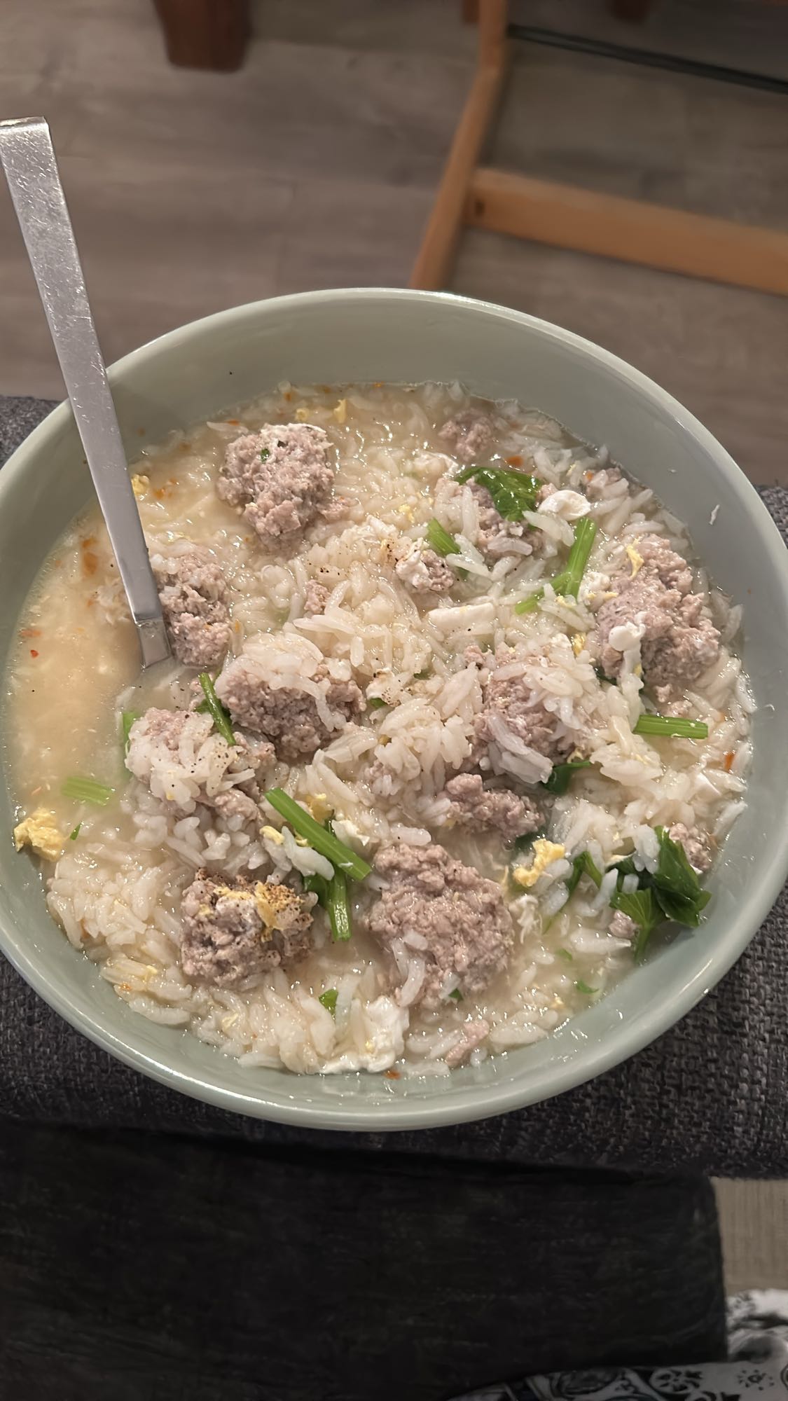 Kjøttbolle risgrøt