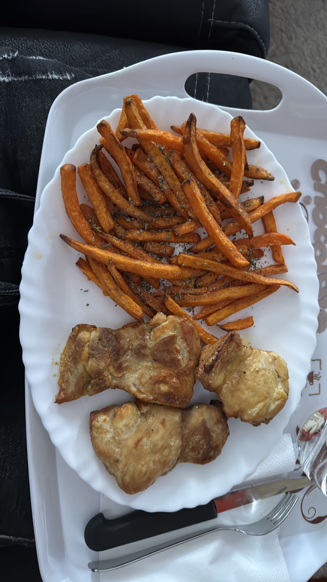 Pollo y papas camote