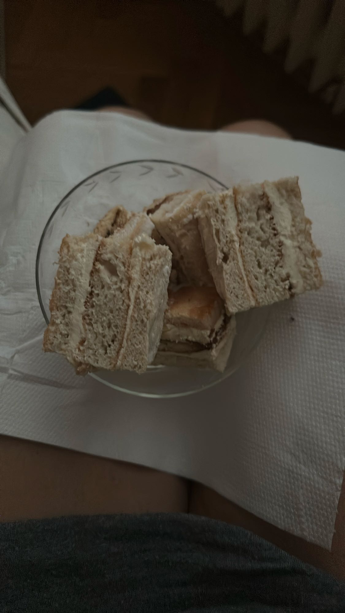 Creamy tea sandwiches