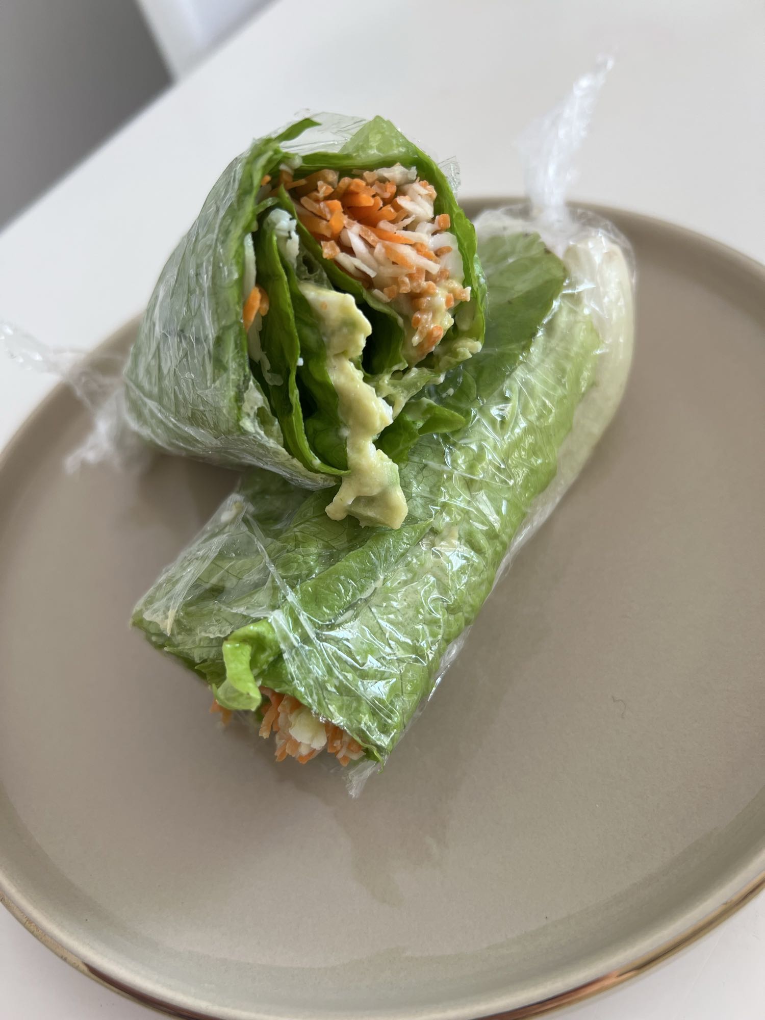 Wrap de laitue frais