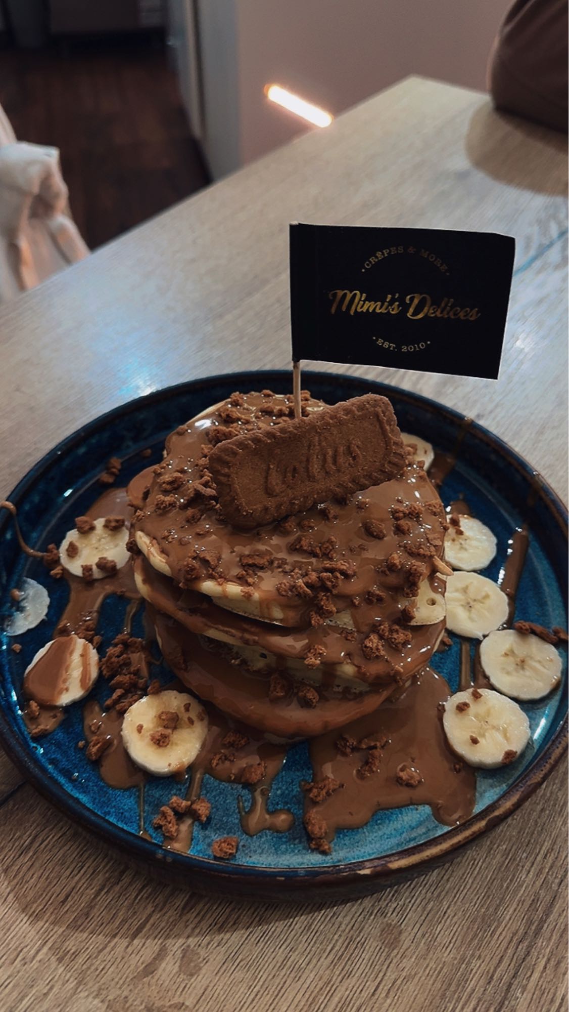 Clătite cu banane și biscuiți