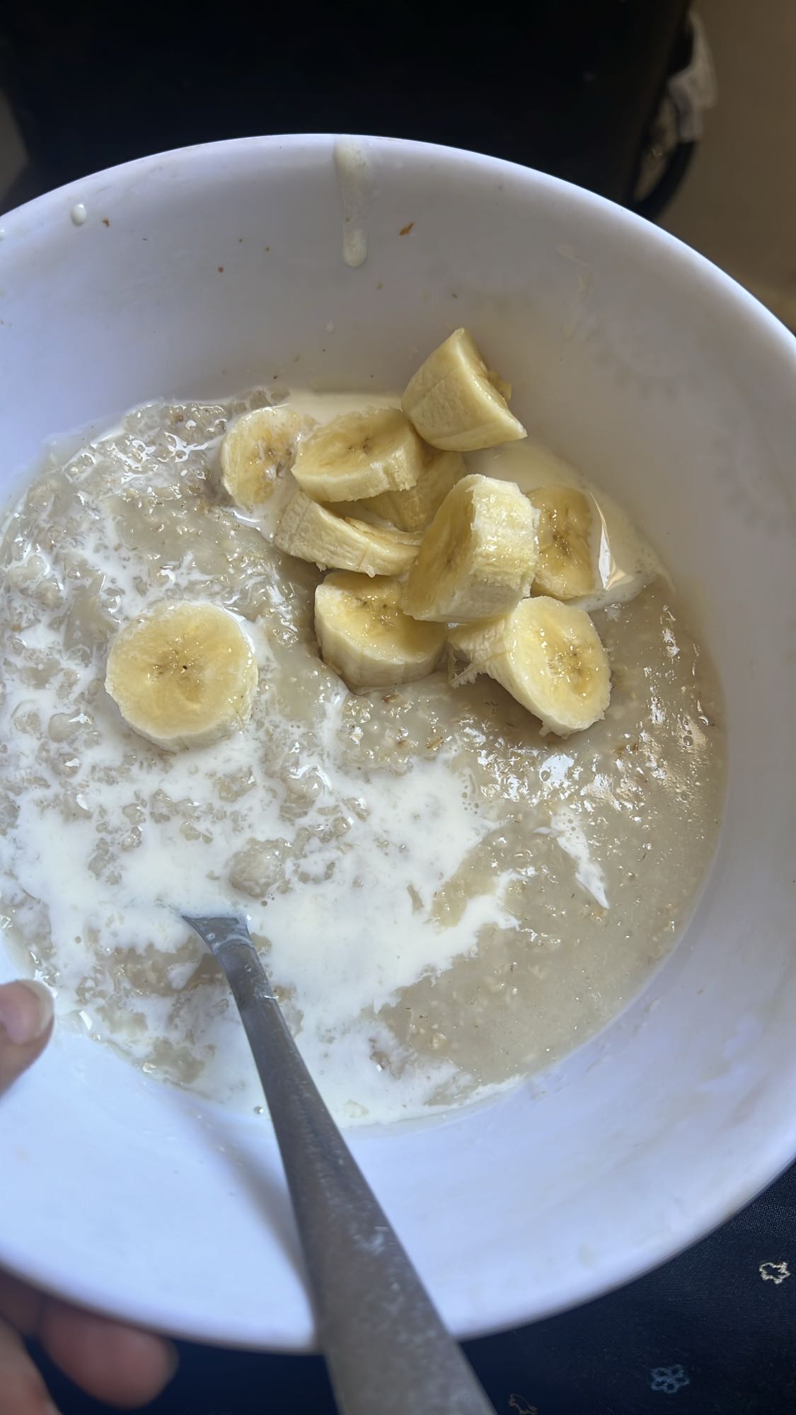 Banana oatmeal bowl