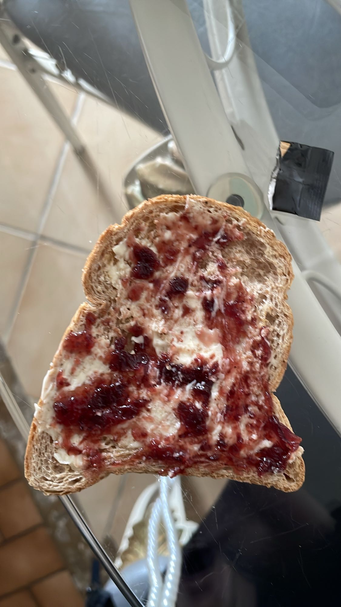 Tartine confiture beurre