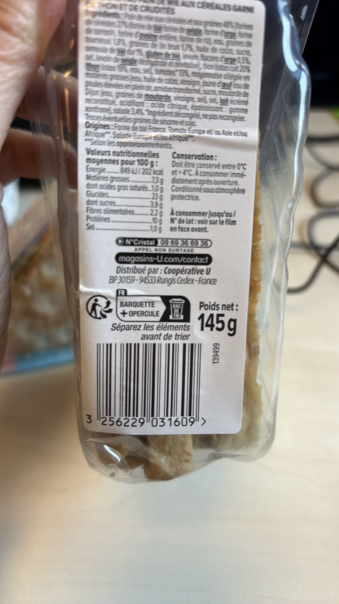 Pain de mie aux céréales