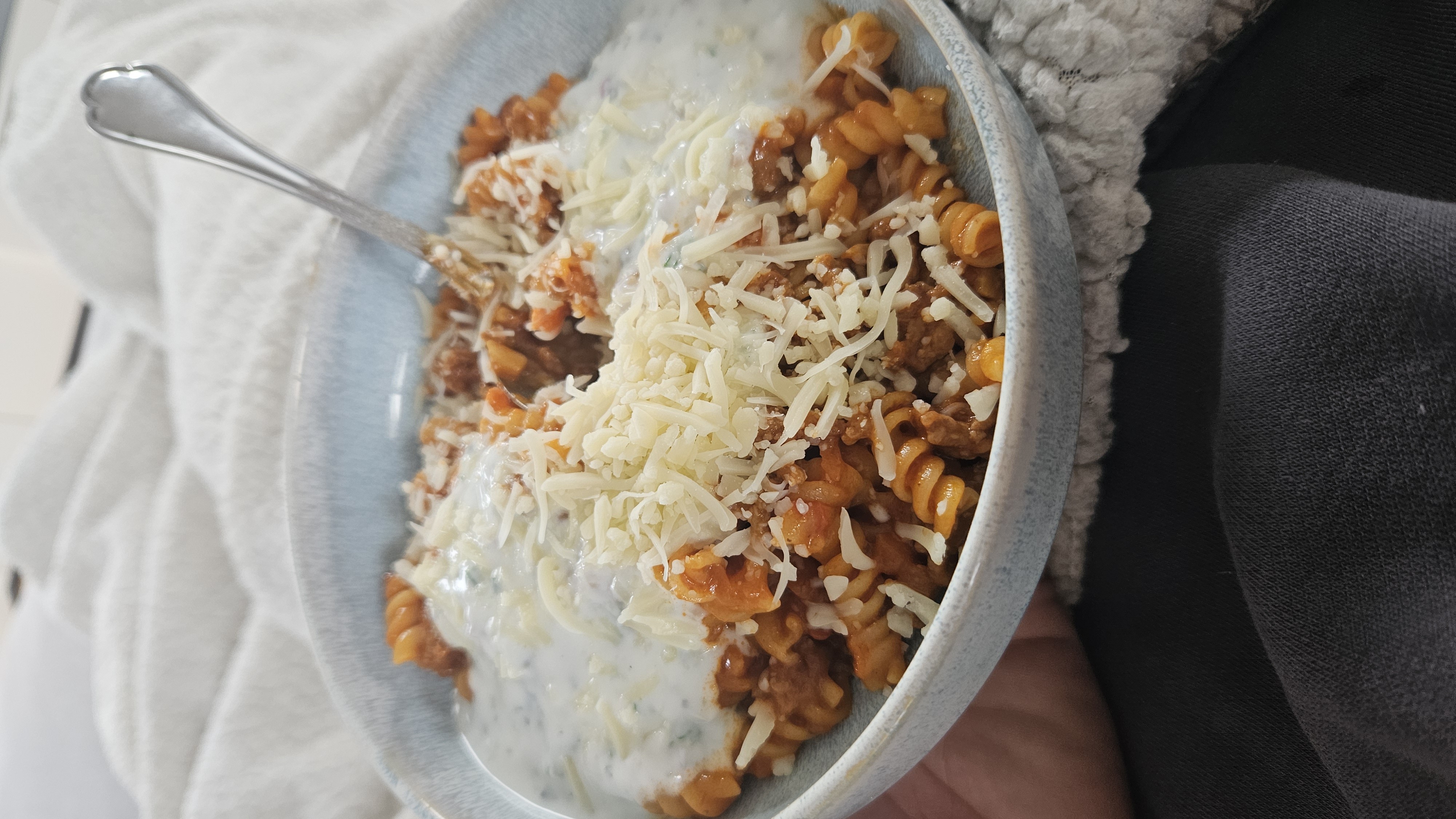 Pasta mit Rinderhack und Käse
