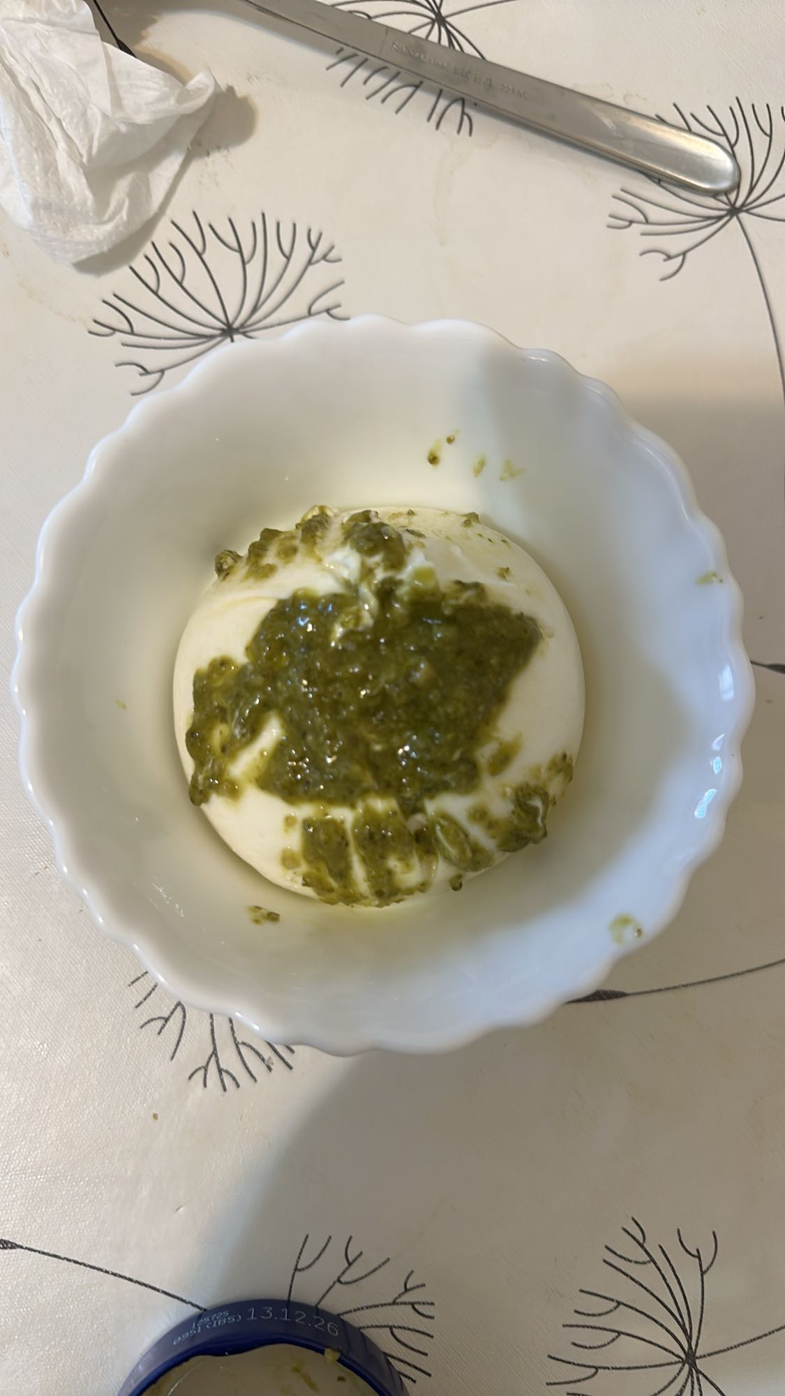Burrata with pesto